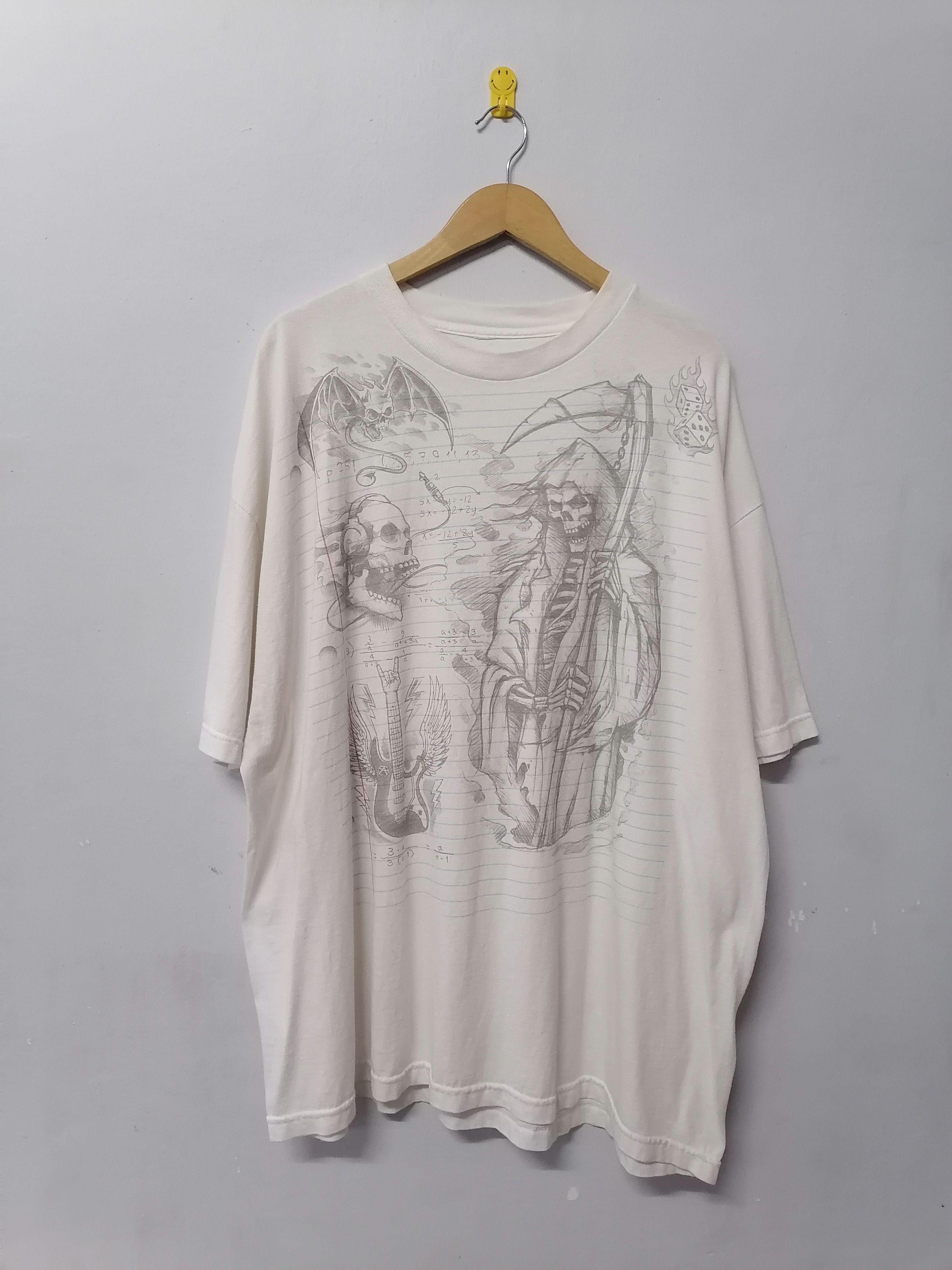 Liquid Blue × Vintage Vintage 00s Grim Reaper Art Print Liquid Blue Tee Big Size Size US XXL / EU 58 / 5 - 1 Thumbnail