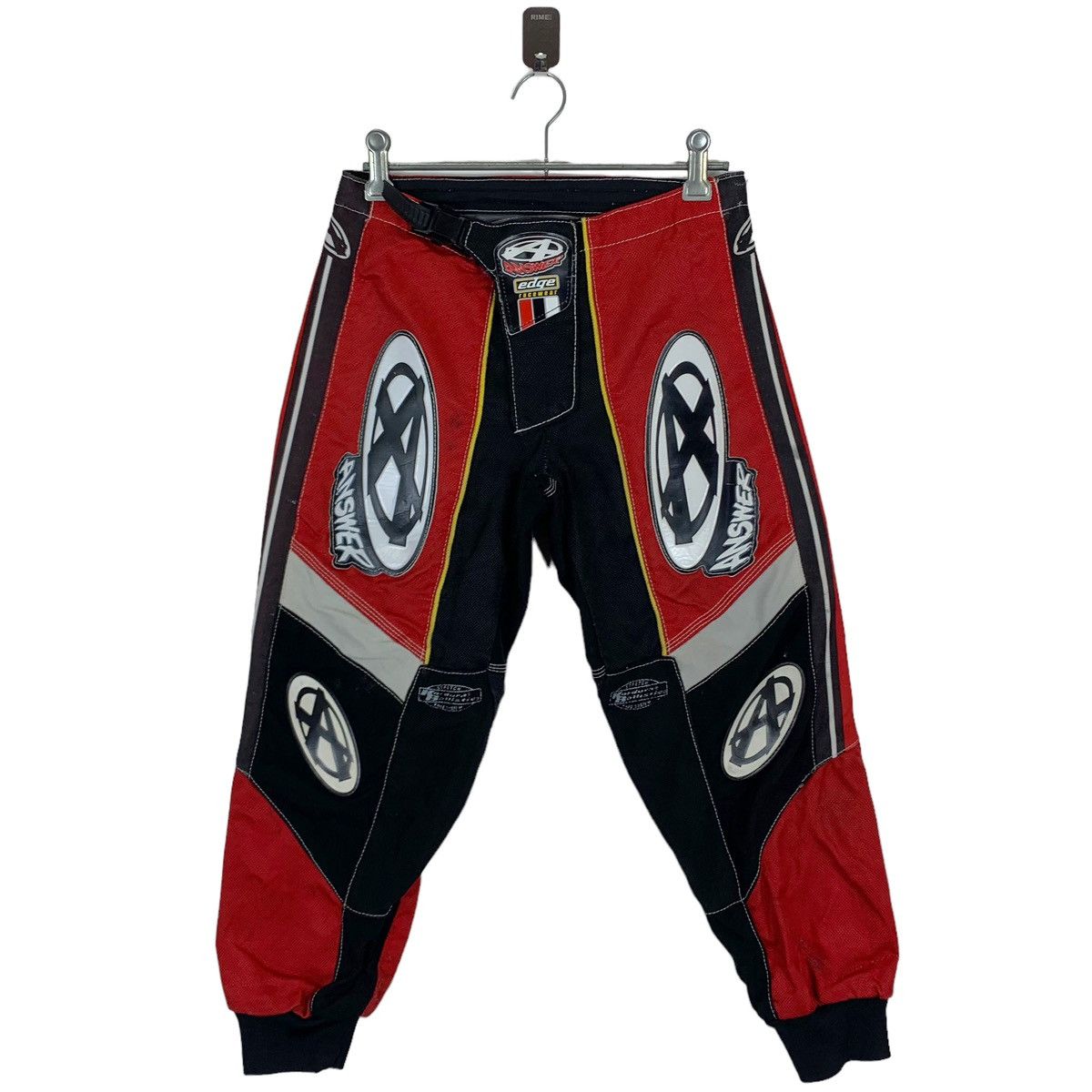 image of Vintage Answer Racing Motorcross Waist 24 Kids Size in Black