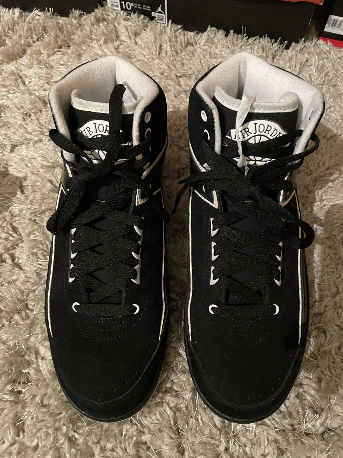 Jordan Brand Jordan 2 QF Black White Size US 8.5 / EU 41-42 - 5 Thumbnail