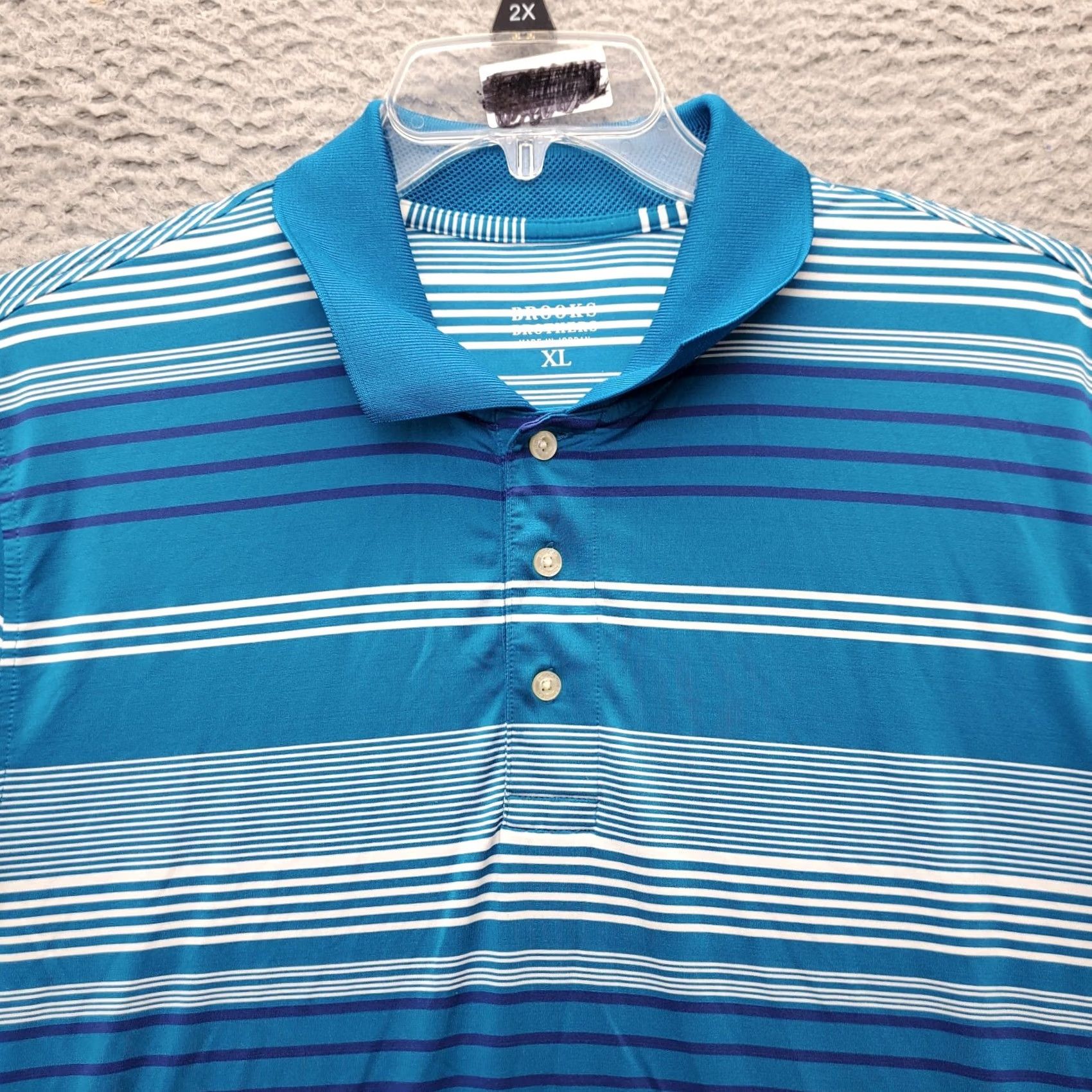 Brooks Brothers Brooks Brothers Polo Shirt Mens XL Multi Striped Stretch Short Sleeve Collared Size US XL / EU 56 / 4 - 3 Thumbnail