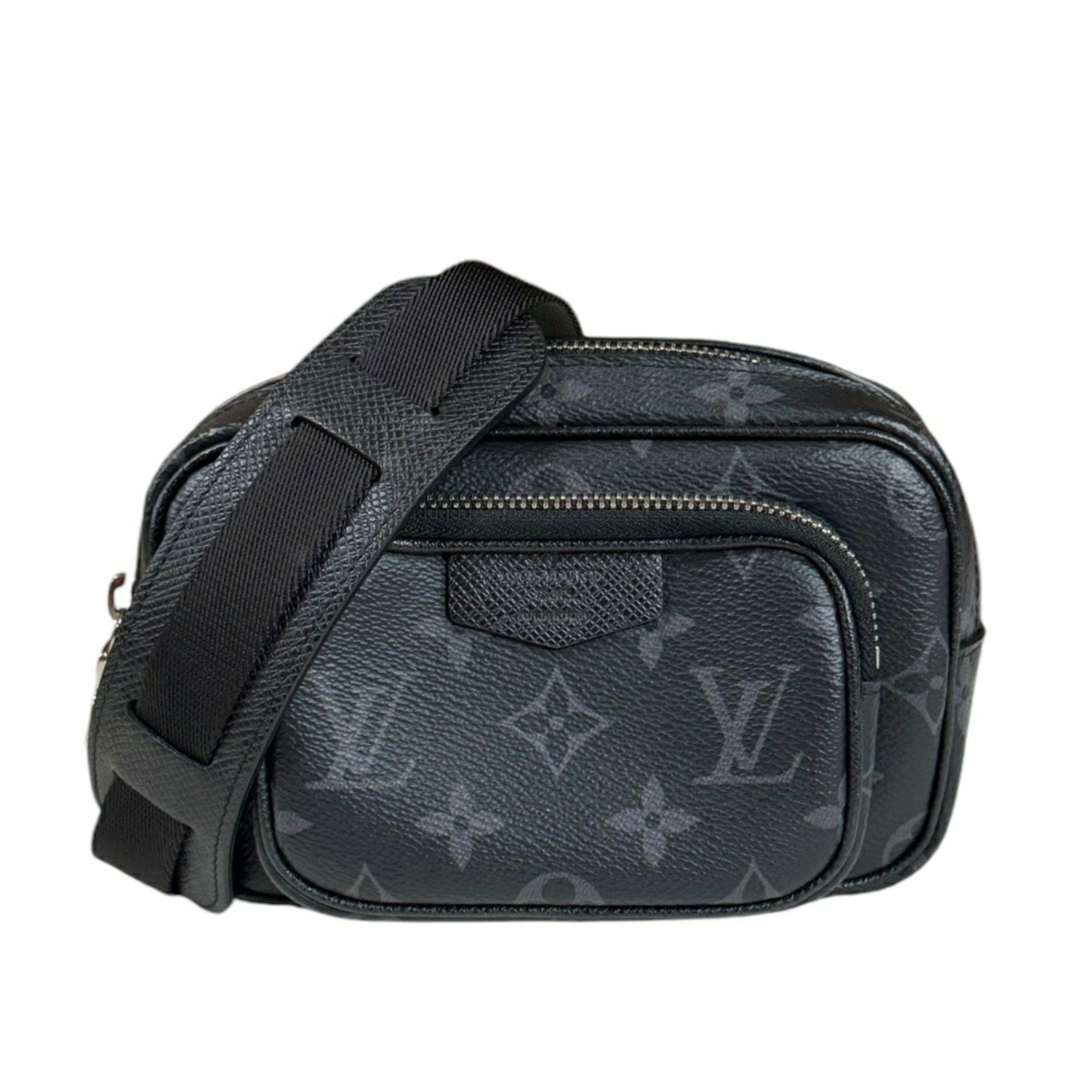 Louis Vuitton Louis Vuitton Outdoor Pochette Taiga Rama Shoulder Bag Monogram Eclipse M30755 Black Men's LOUIS VUITTON Size ONE SIZE - 1 Thumbnail