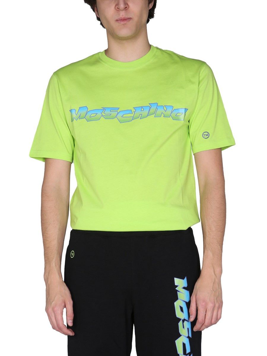 Moschino o1y0225 Logo T-Shirt in Green Size US S / EU 44-46 / 1 - 1 Thumbnail