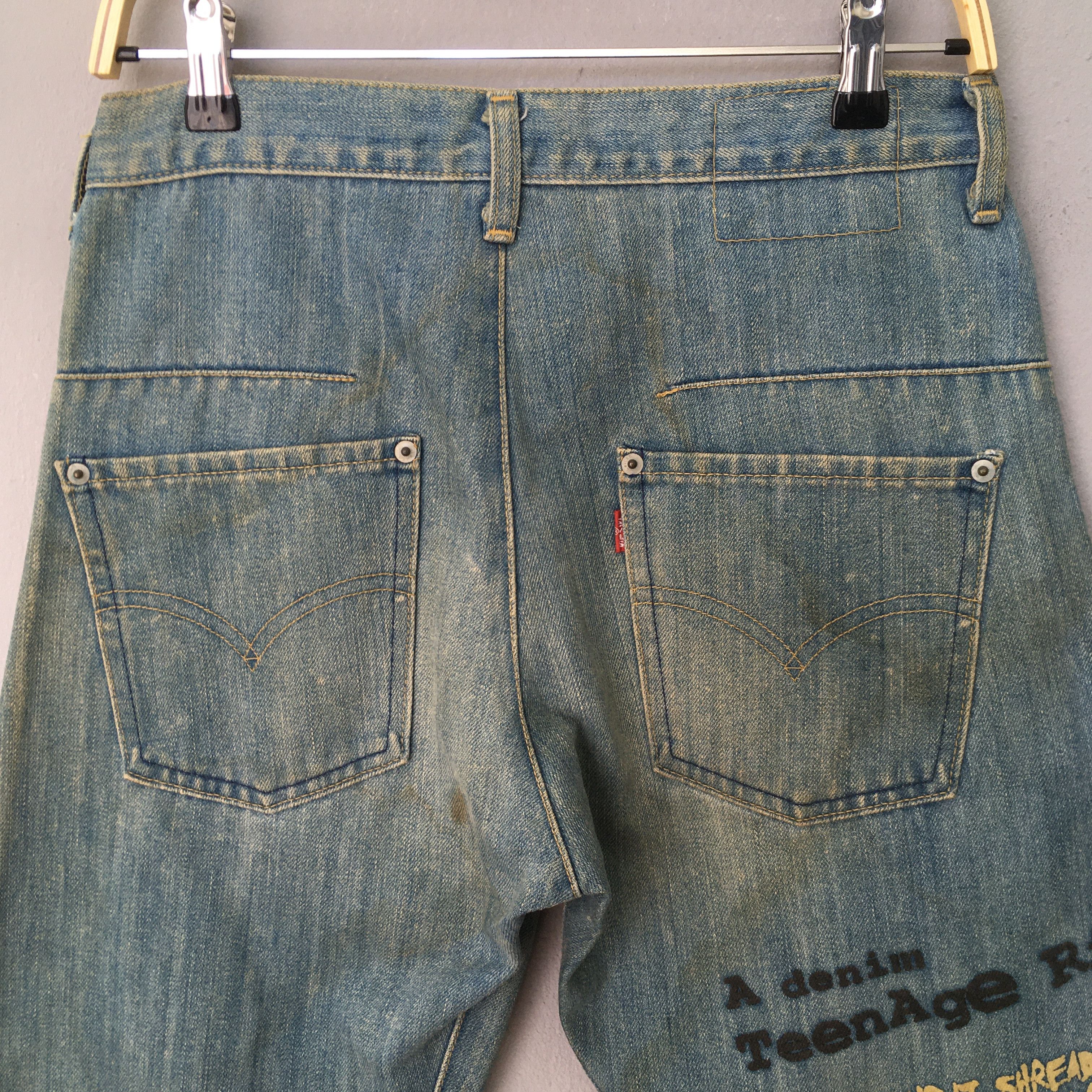 Levi's Size 28x30.5 Vintage Y2K Levis Engineered Dirty Jeans S1482 Size US 28 / EU 44 - 9 Thumbnail