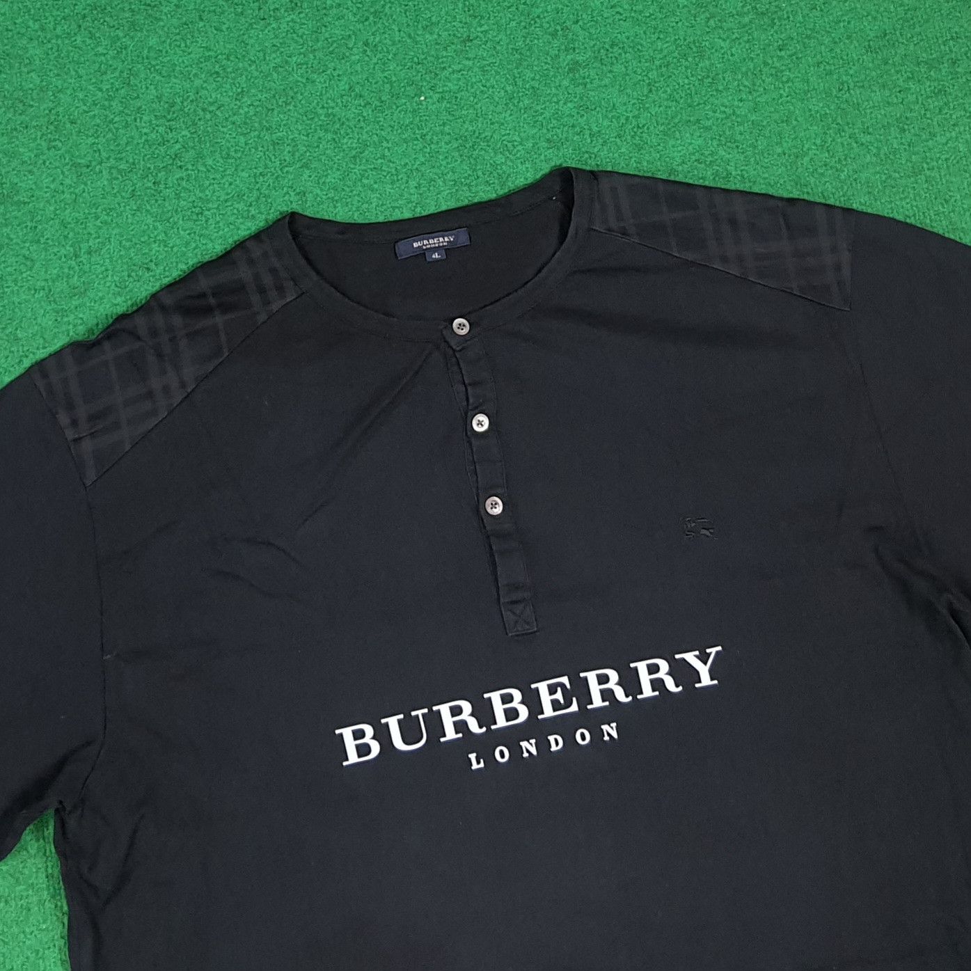 Burberry Vintage Burberry London Button Tshirt C285N9 Size US XL / EU 56 / 4 - 2 Thumbnail