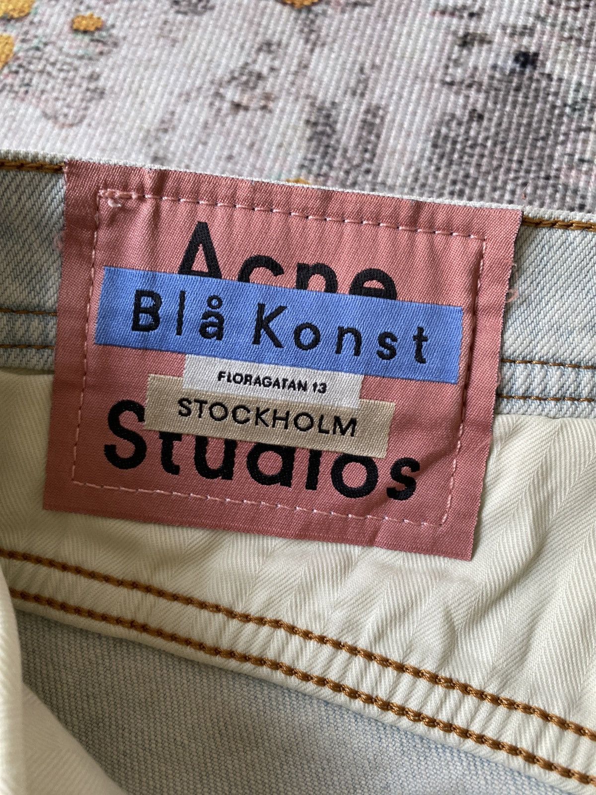 Acne Studios Acne Studios Floragatan Stockholm Light Wash Denim Size US 29 - 20 Thumbnail