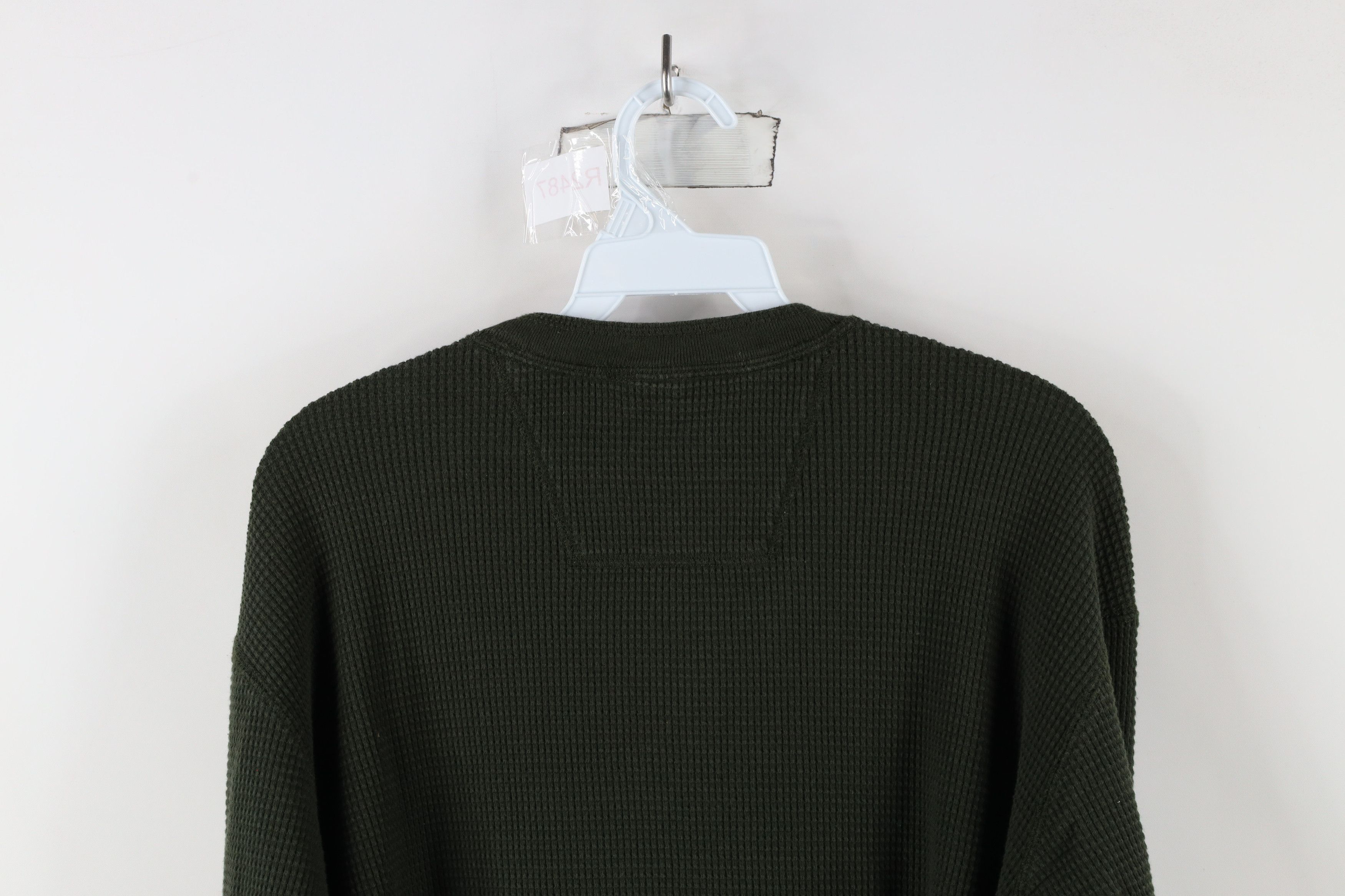 Eddie Bauer × Vintage Vintage 90s Eddie Bauer Waffle Knit Long Sleeve T-Shirt Size US L / EU 52-54 / 3 - 8 Thumbnail