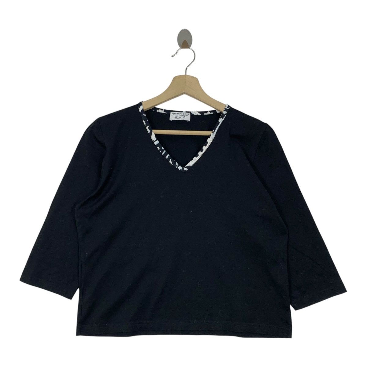 Designer AVERARDO BESSI italian desingner long sleeve womens tee Size M / US 6-8 / IT 42-44 - 1 Thumbnail