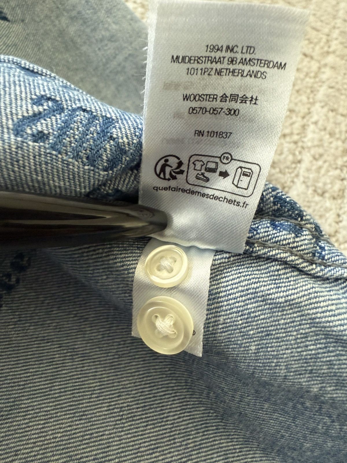 Supreme Supreme Trademark Jacquard Denim Shirt Size US L / EU 52-54 / 3 - 10 Thumbnail