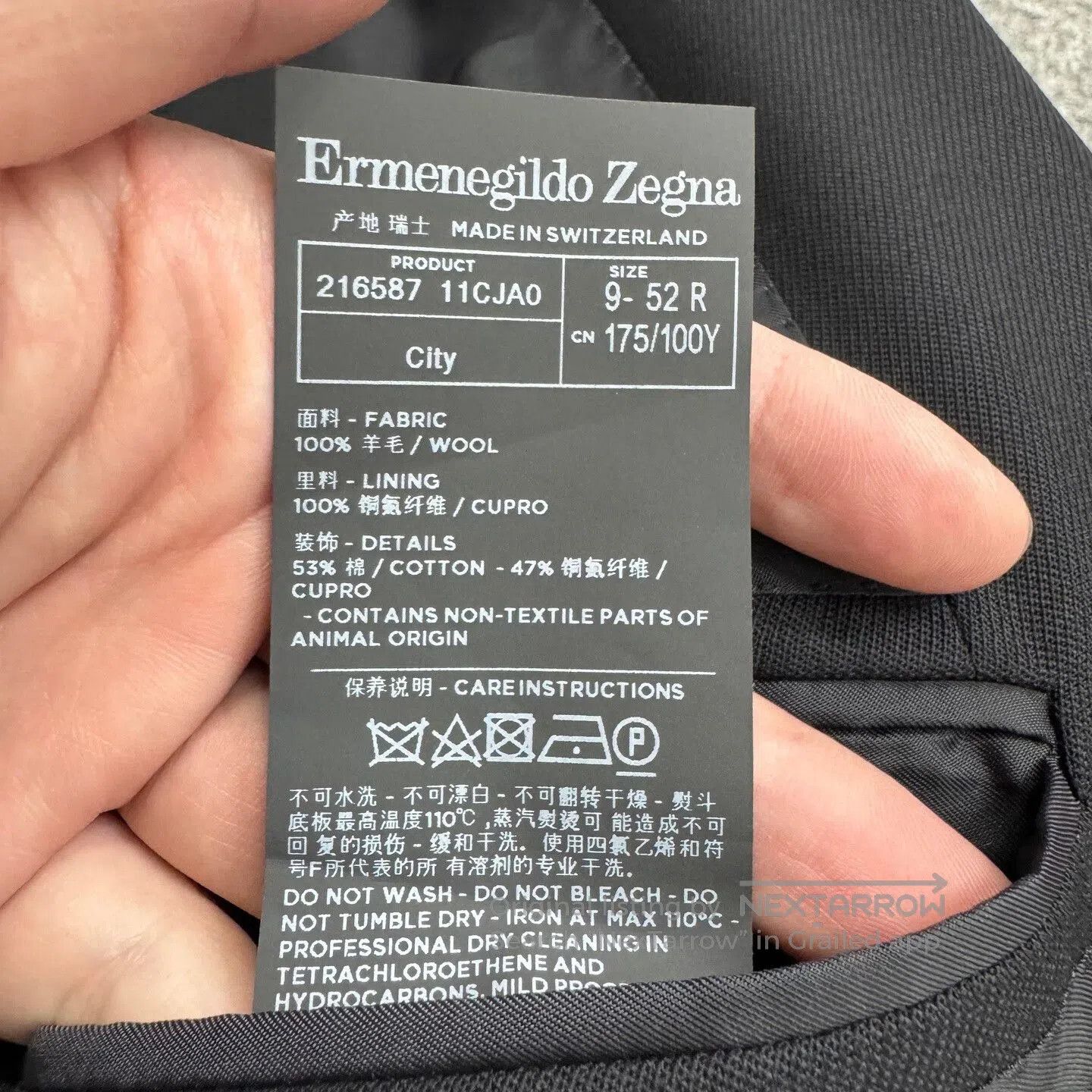 Ermenegildo Zegna Ermenegildo Zegna Wool Suit Jacket Achillfarm. Size US L / EU 52-54 / 3 - 5 Thumbnail