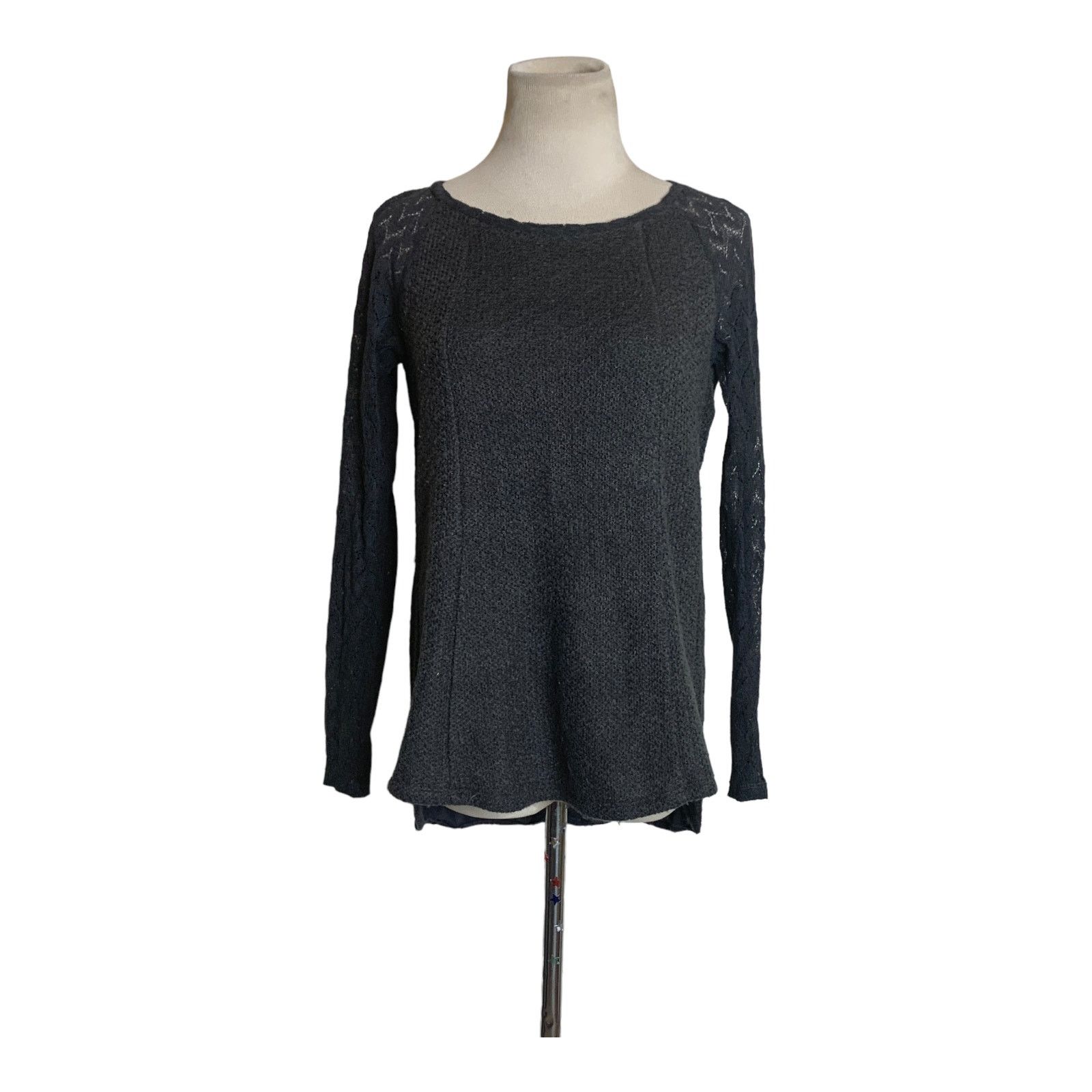 Anthropologie One September gray long sleeves sweater top size XS Size XS / US 0-2 / IT 36-38 - 11 Thumbnail