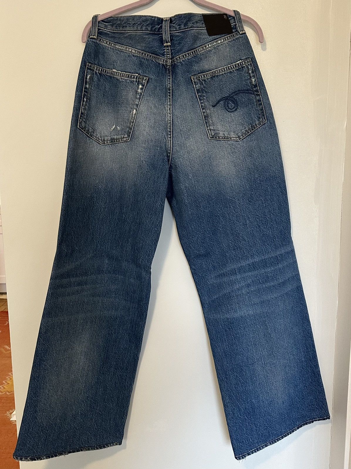 R13 R13 - Damon pleated wide leg jeans Size US 30 / EU 46 - 4 Thumbnail