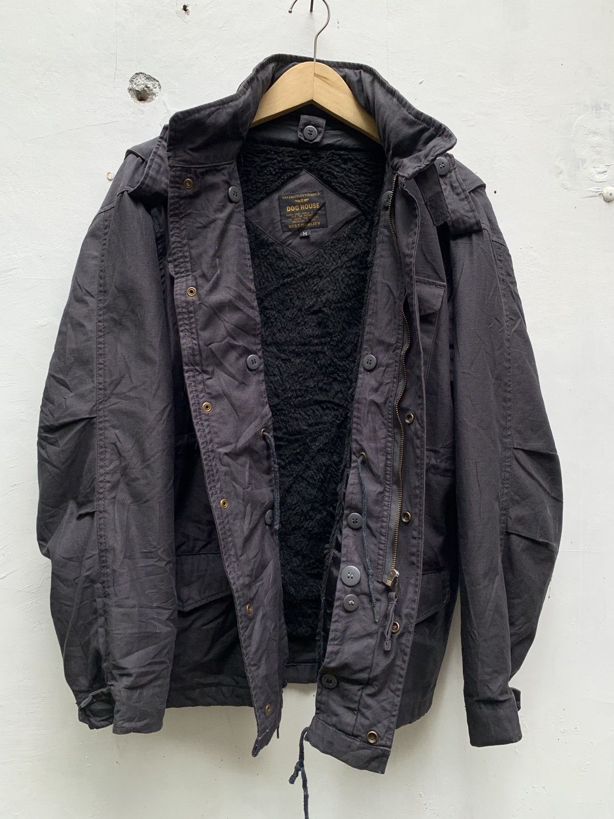 Alpha Industries Vintage dog house M65 sherpa lined jacket Size US M / EU 48-50 / 2 - 2 Thumbnail
