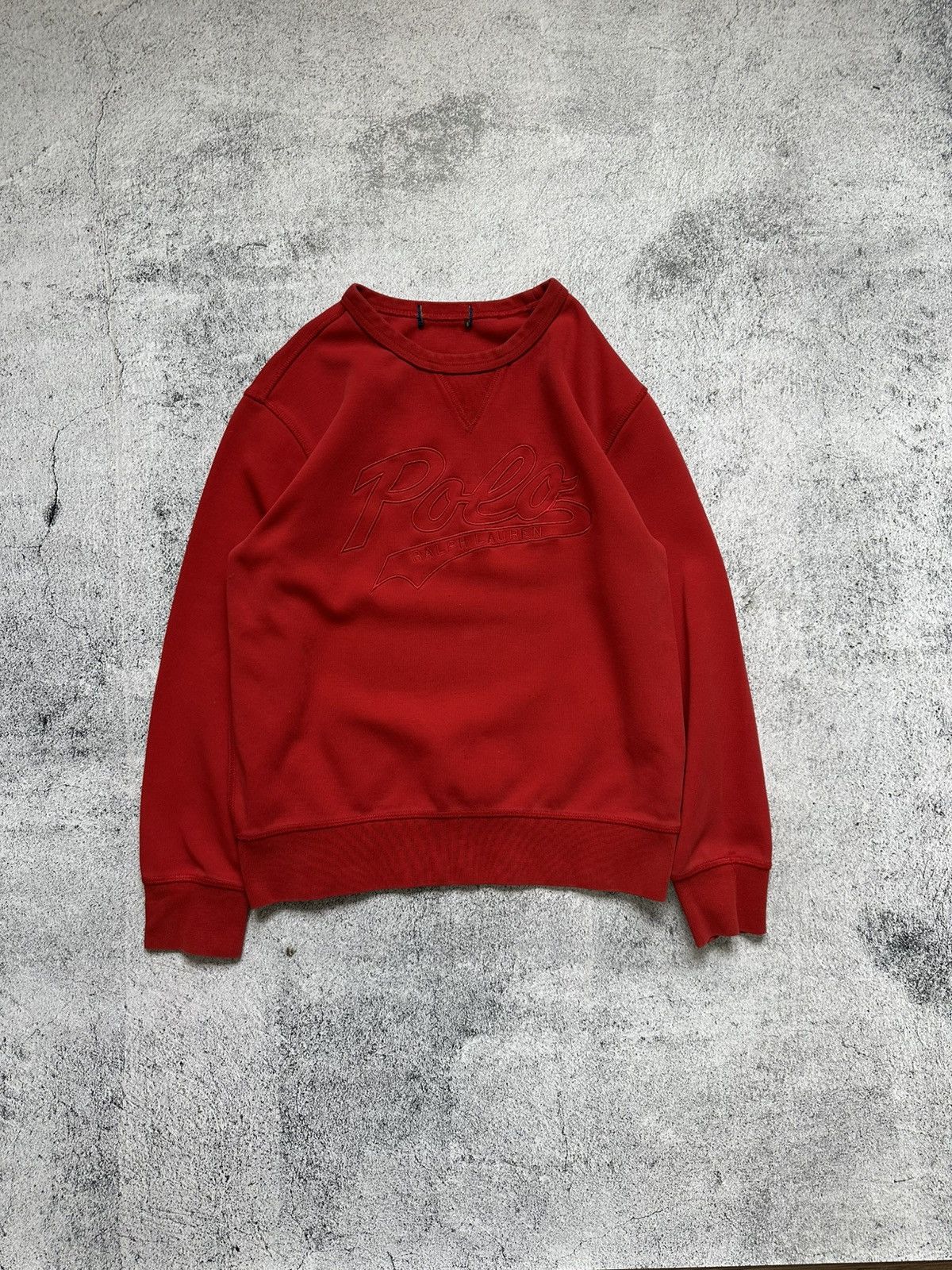 Polo Ralph Lauren Vintage Polo Ralph Lauren Sweatshirt Logo Red Fit Size M / US 6-8 / IT 42-44 - 1 Thumbnail