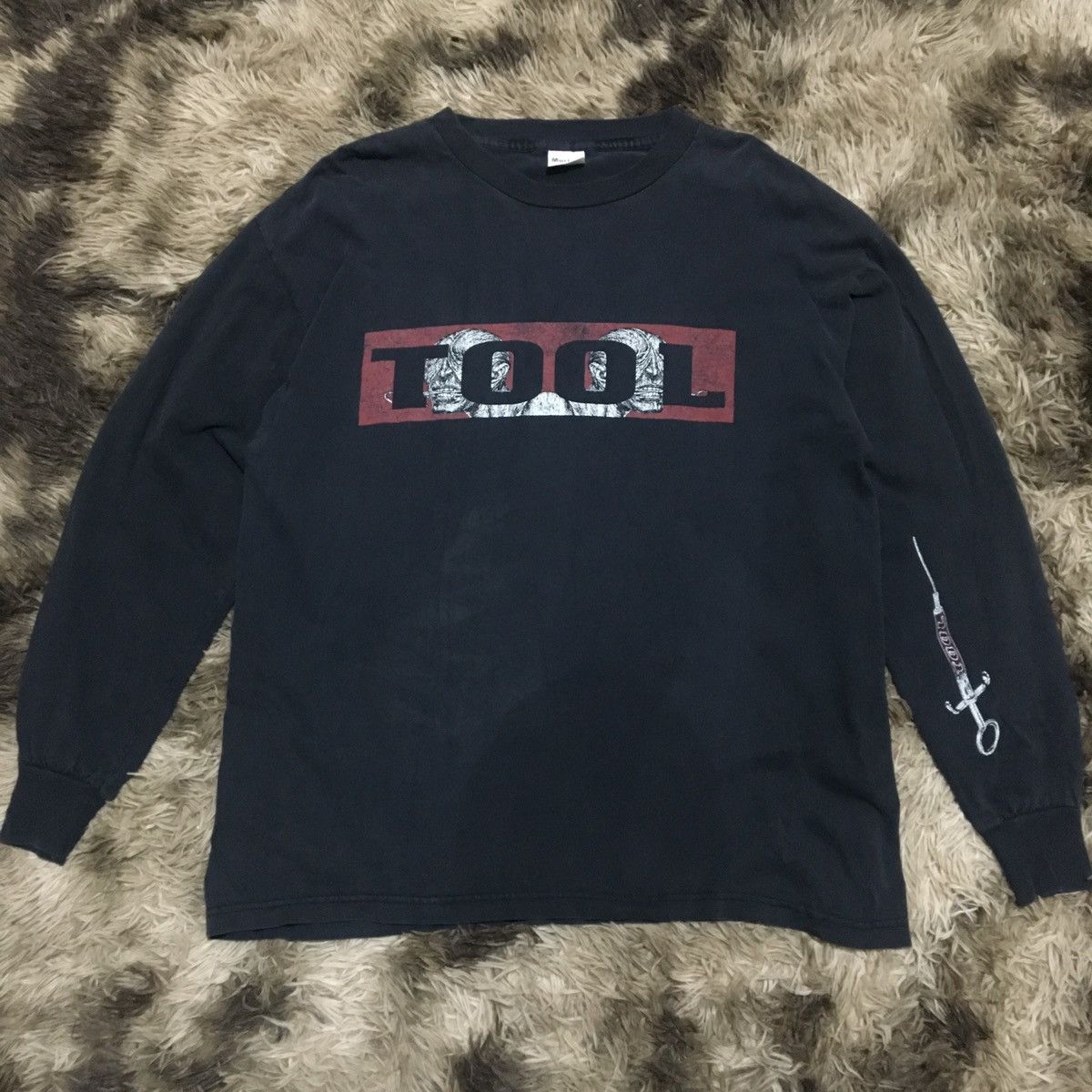 image of Vintage 1994 Tool Medicine Twins Longsleeve in Black, Men's (Size XL)