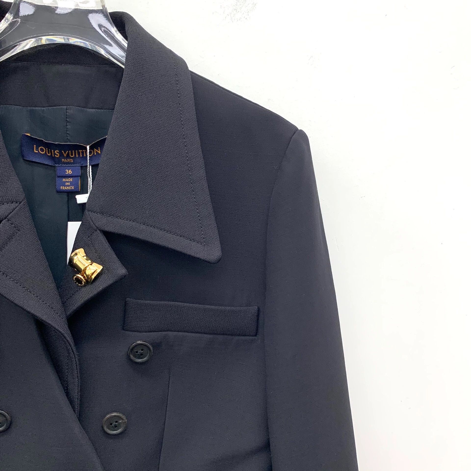 Louis Vuitton Louis Vuitton Double-Breasted Long-Sleeve Tie-Waist Jacket Size XS / US 0-2 / IT 36-38 - 3 Thumbnail