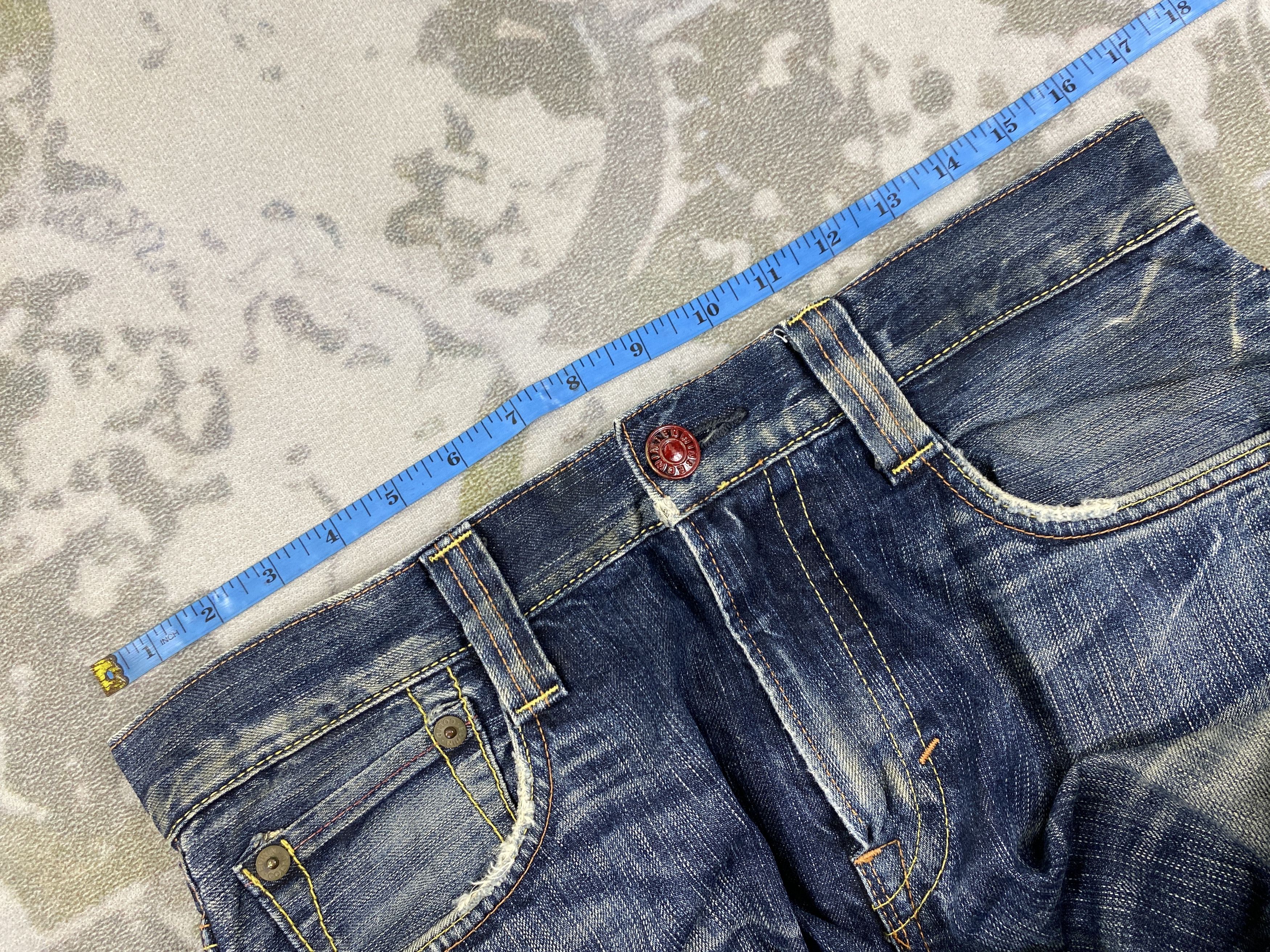 Hysteric Glamour Distressed Vintage Edwin Flare Jeans 33x32 Denim- JN3585 Size US 33 - 5 Thumbnail