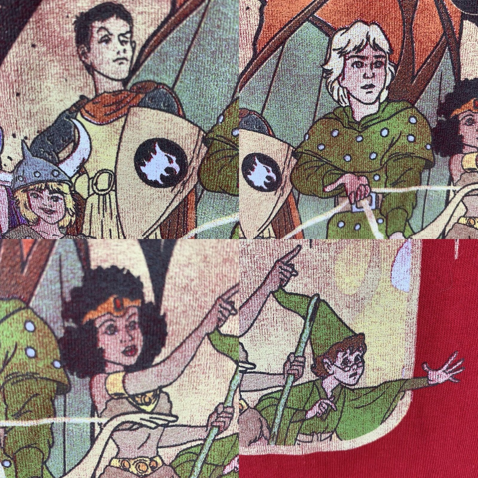 Vintage Dungeons & Dragons T-Shirt Adult Medium Red Retro 80s Cartoon Vengar Graphic Mens Size US M / EU 48-50 / 2 - 8 Thumbnail