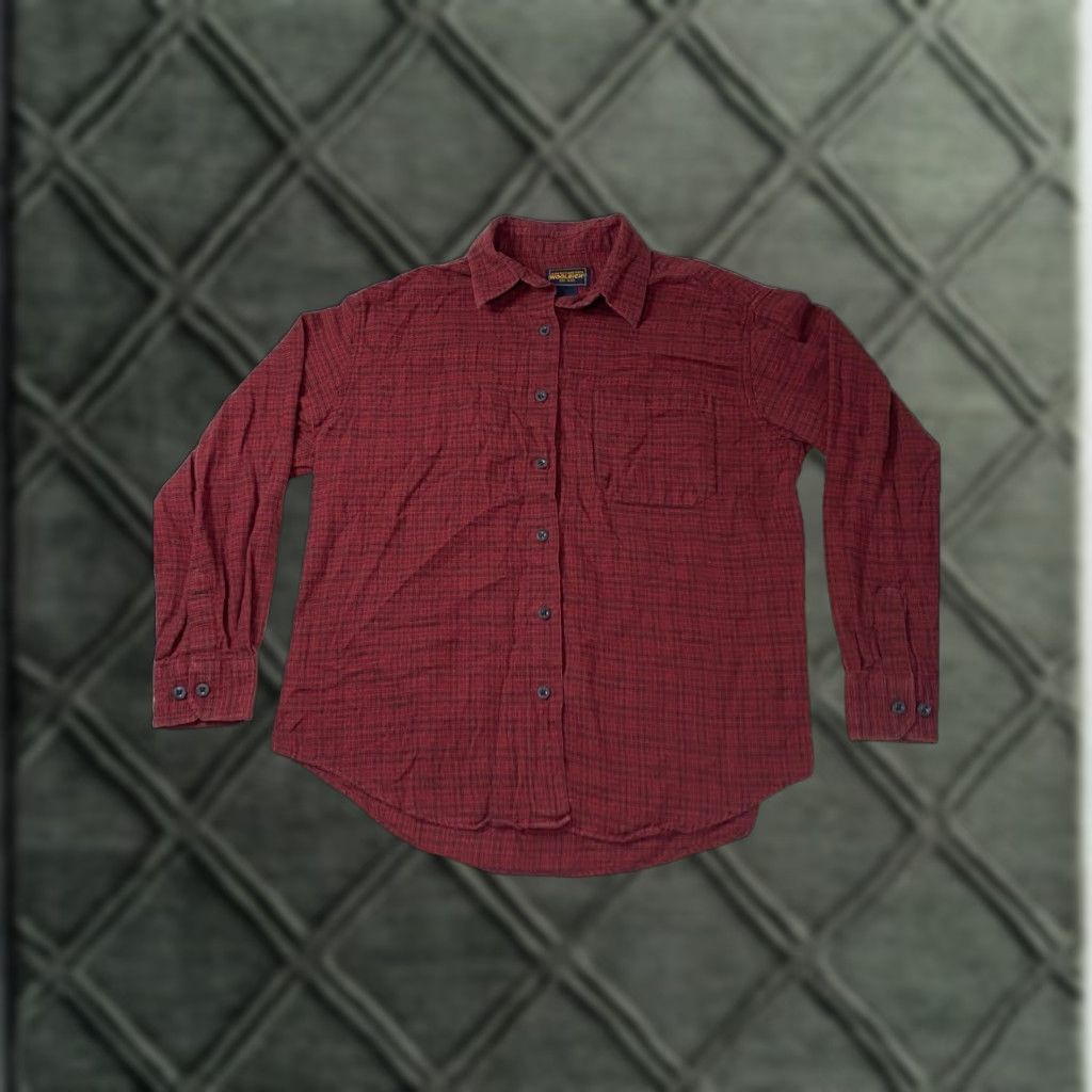 Vintage VTG Woolrich John Rich and Bros Button-Up Shirt Mens M Plaid Red Woolrich Wool 100% Cotton Flannel Button-Down Classic Fall Winter All Seasons Pockets Size US M / EU 48-50 / 2 - 1 Thumbnail