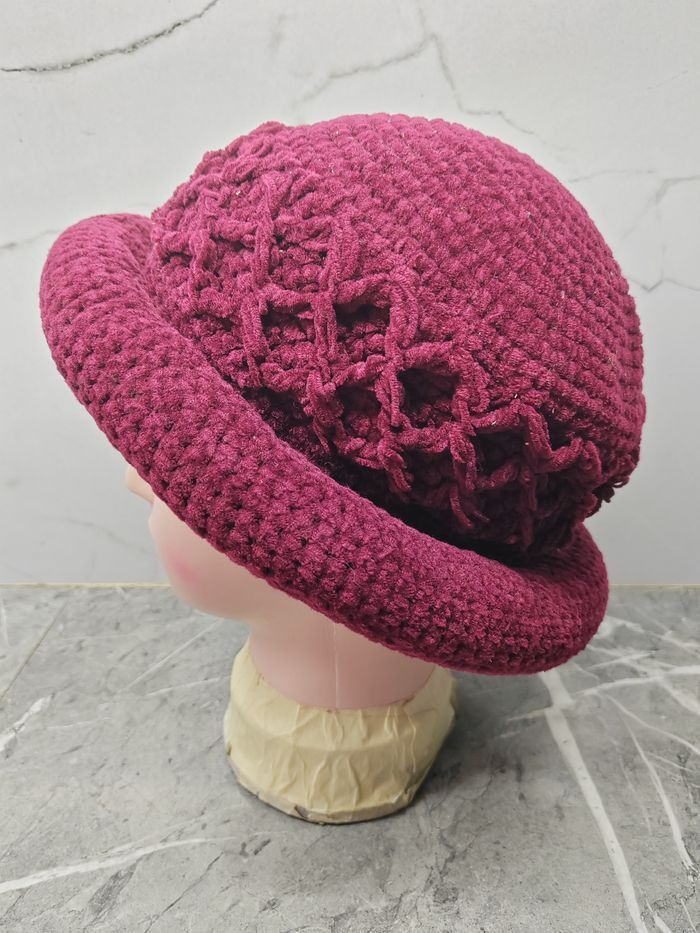 Japanese Brand Vintage Unknown Japanese Handmade Knit Bucket Hat Size ONE SIZE - 1 Thumbnail