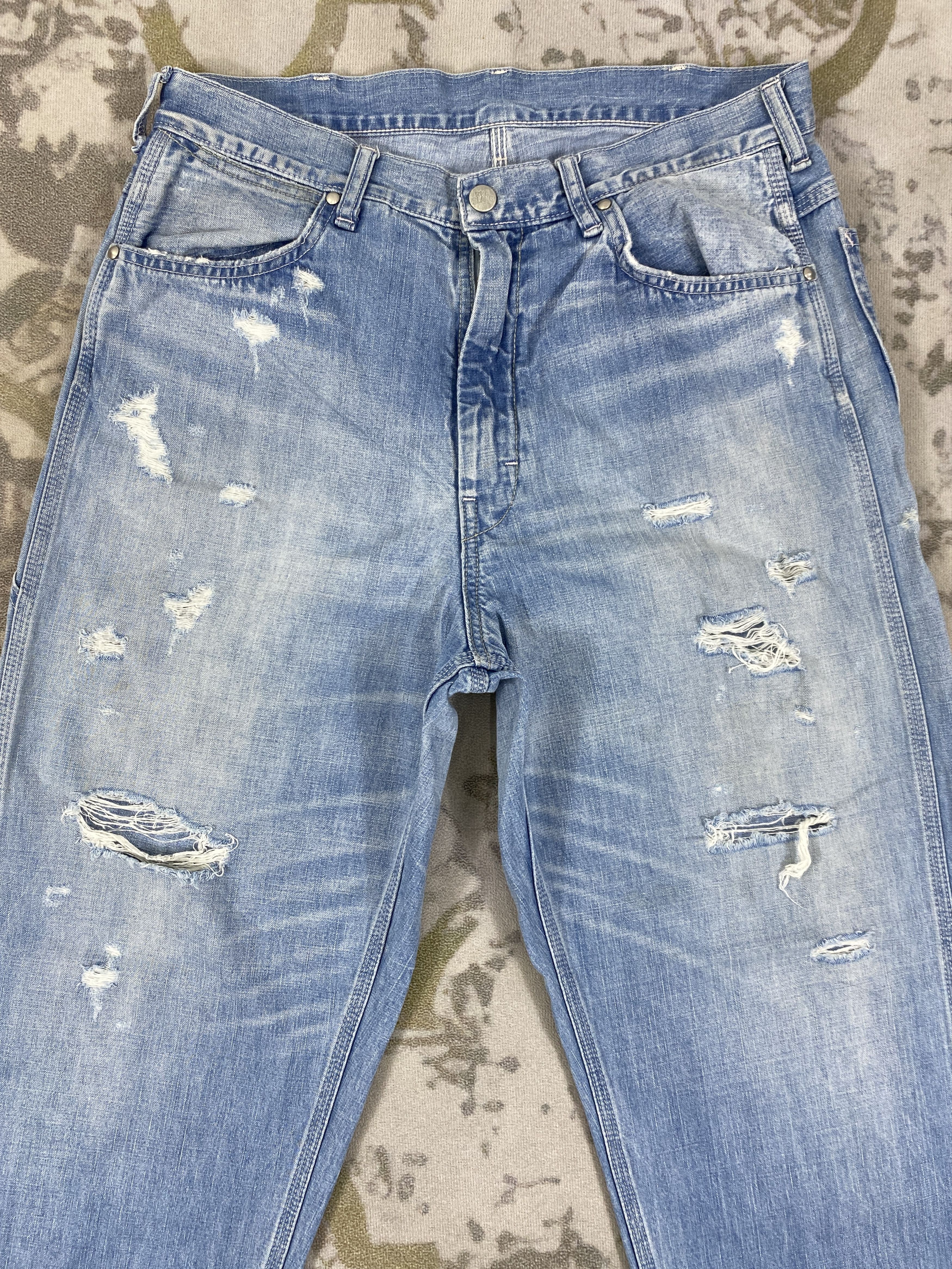 Japanese Brand Vintage Rna Slang Carpenter Jeans 32x29.5 Denim- JN3527 Size US 32 / EU 48 - 3 Thumbnail