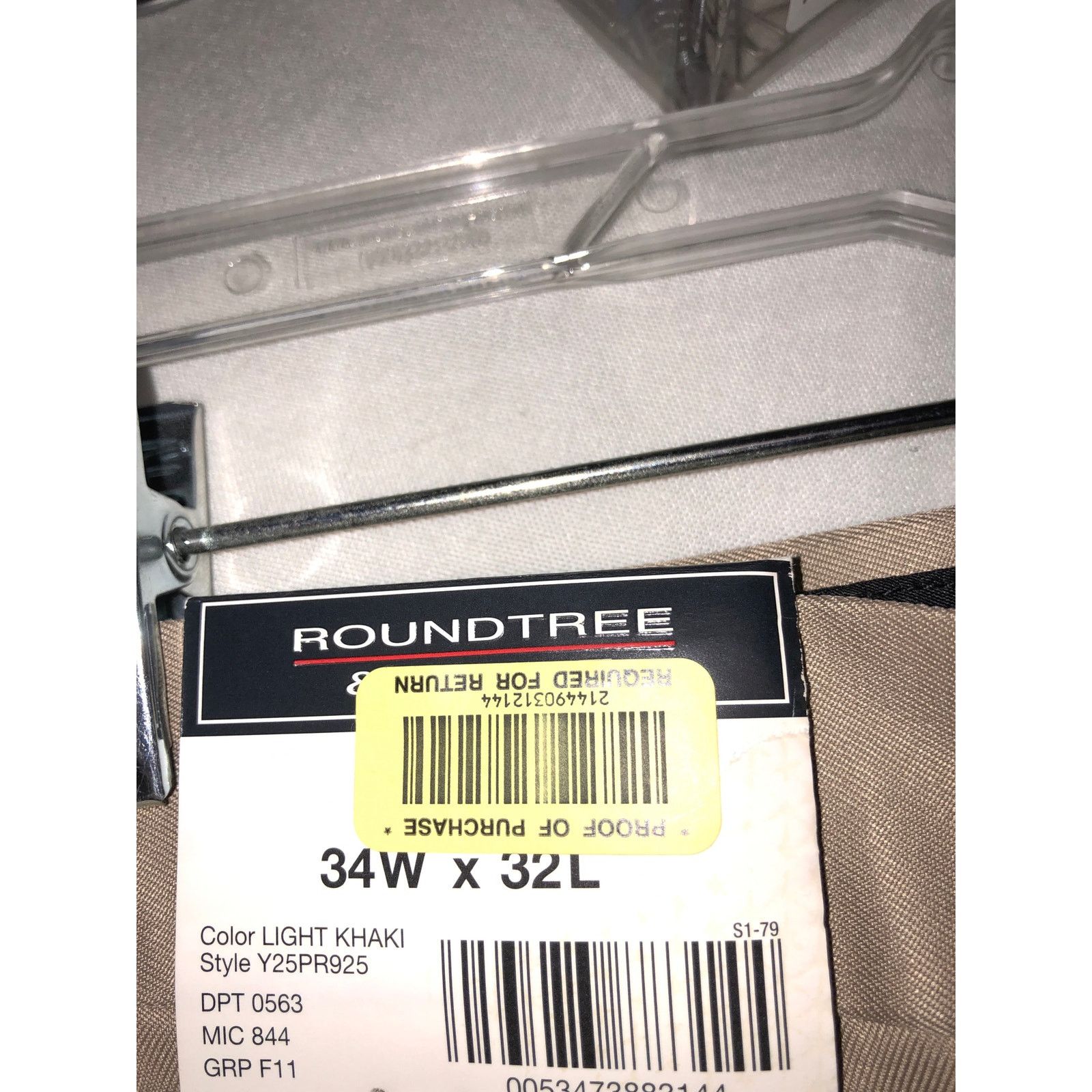 Roundtree & Yorke Mens round tree dress pants Size US 34 / EU 50 - 3 Thumbnail