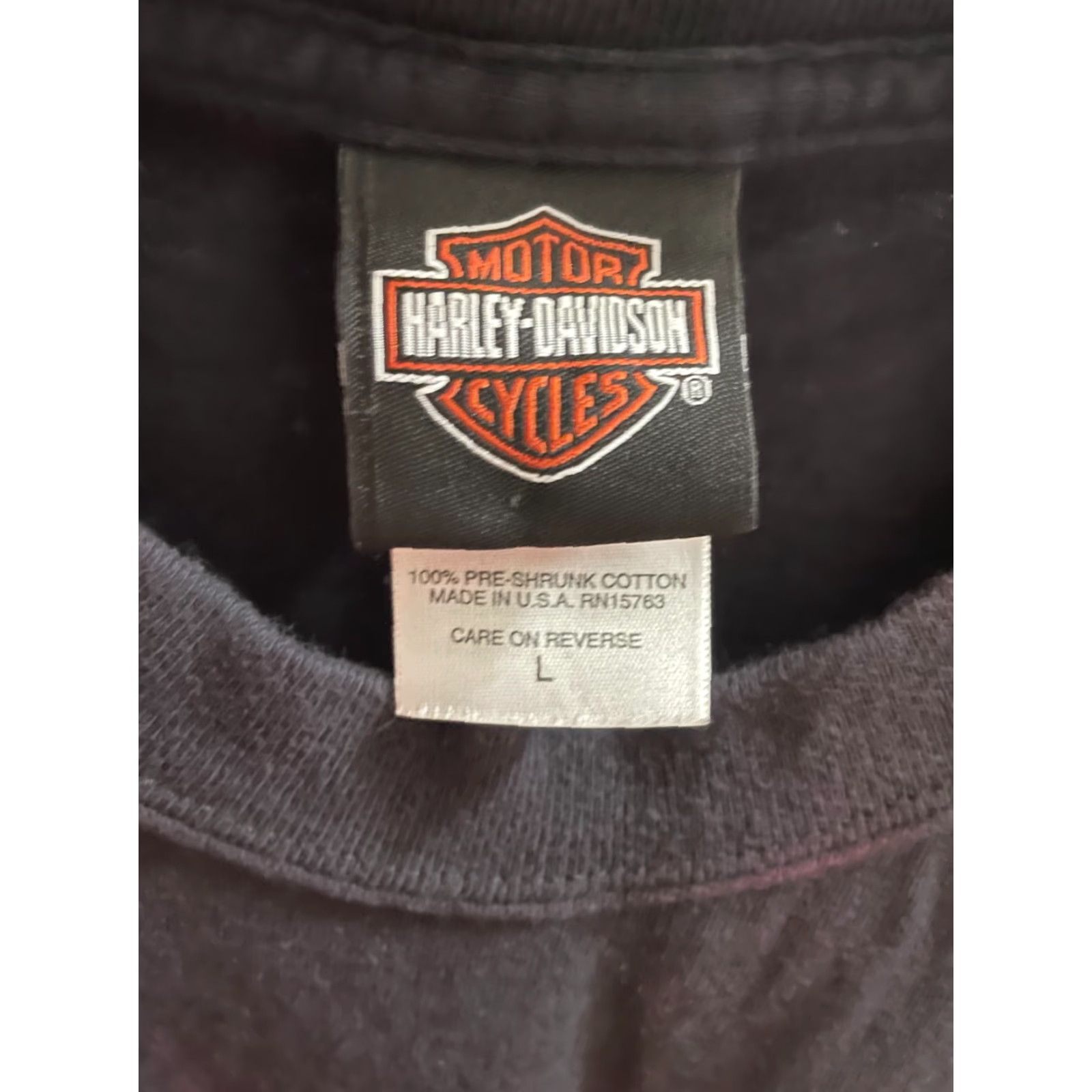 Harley Davidson VINTAGE Harley-Davidson York PA Factory Tour Black T Shirt Large Size US L / EU 52-54 / 3 - 3 Thumbnail