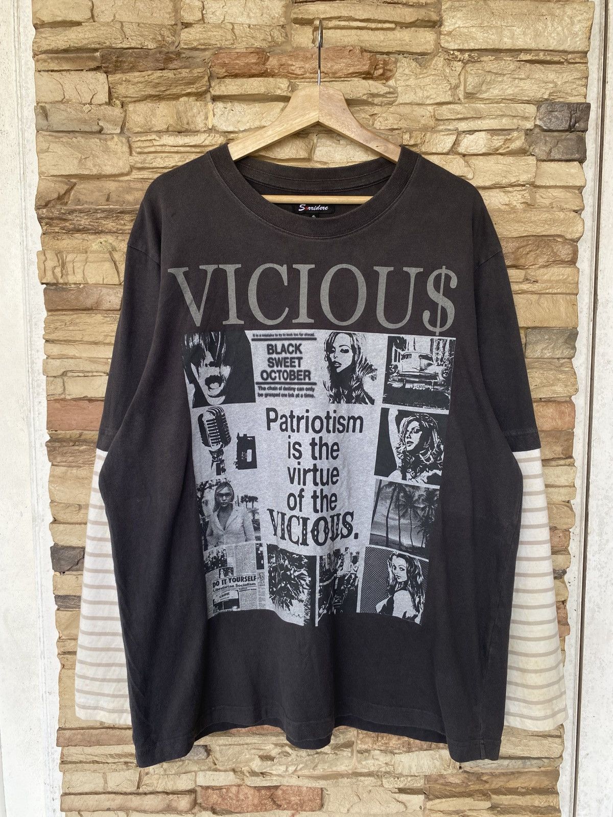 Vintage Vintage Vicious Black Sweet October Inspired By Hysteric Glamour Tees Japanese Brand Size US XXL / EU 58 / 5 - 1 Thumbnail