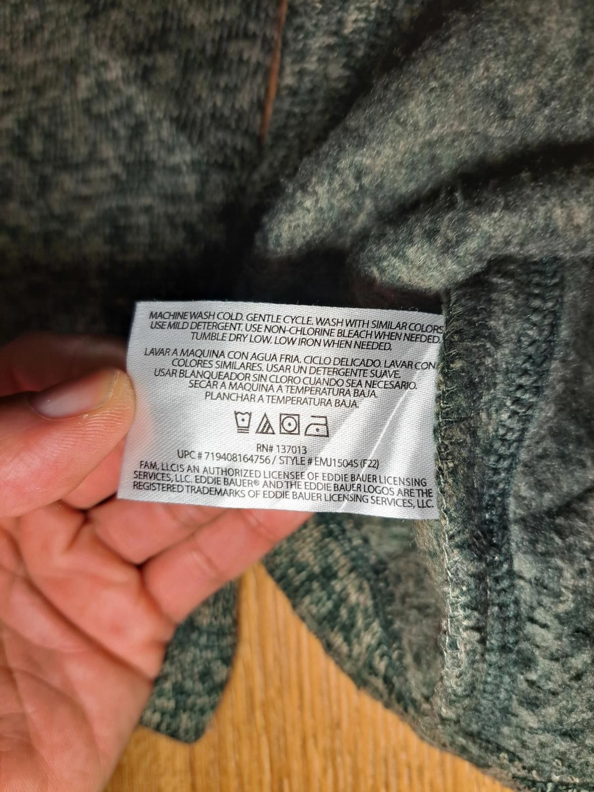 Eddie Bauer Eddie Bauer Quarter Zip Pullover Sweater Mens Large Camo Size US L / EU 52-54 / 3 - 5 Thumbnail