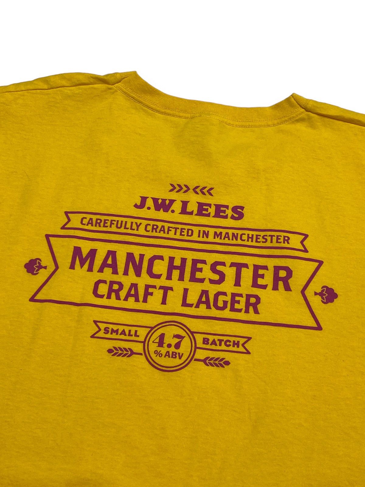 Other Vintage J.W. LEES Manchester Lager Beer Yellow T Shirt Size US M / EU 48-50 / 2 - 6 Thumbnail