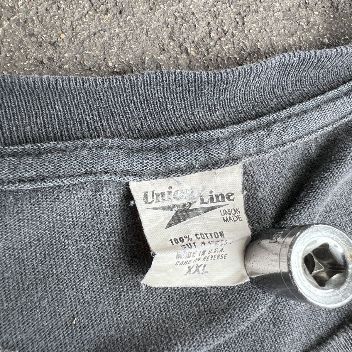 Vintage Vintage 90s IBEW LOCAL 2XL Logo Fire Graphic Thrashed Faded Size US XXL / EU 58 / 5 - 8 Thumbnail