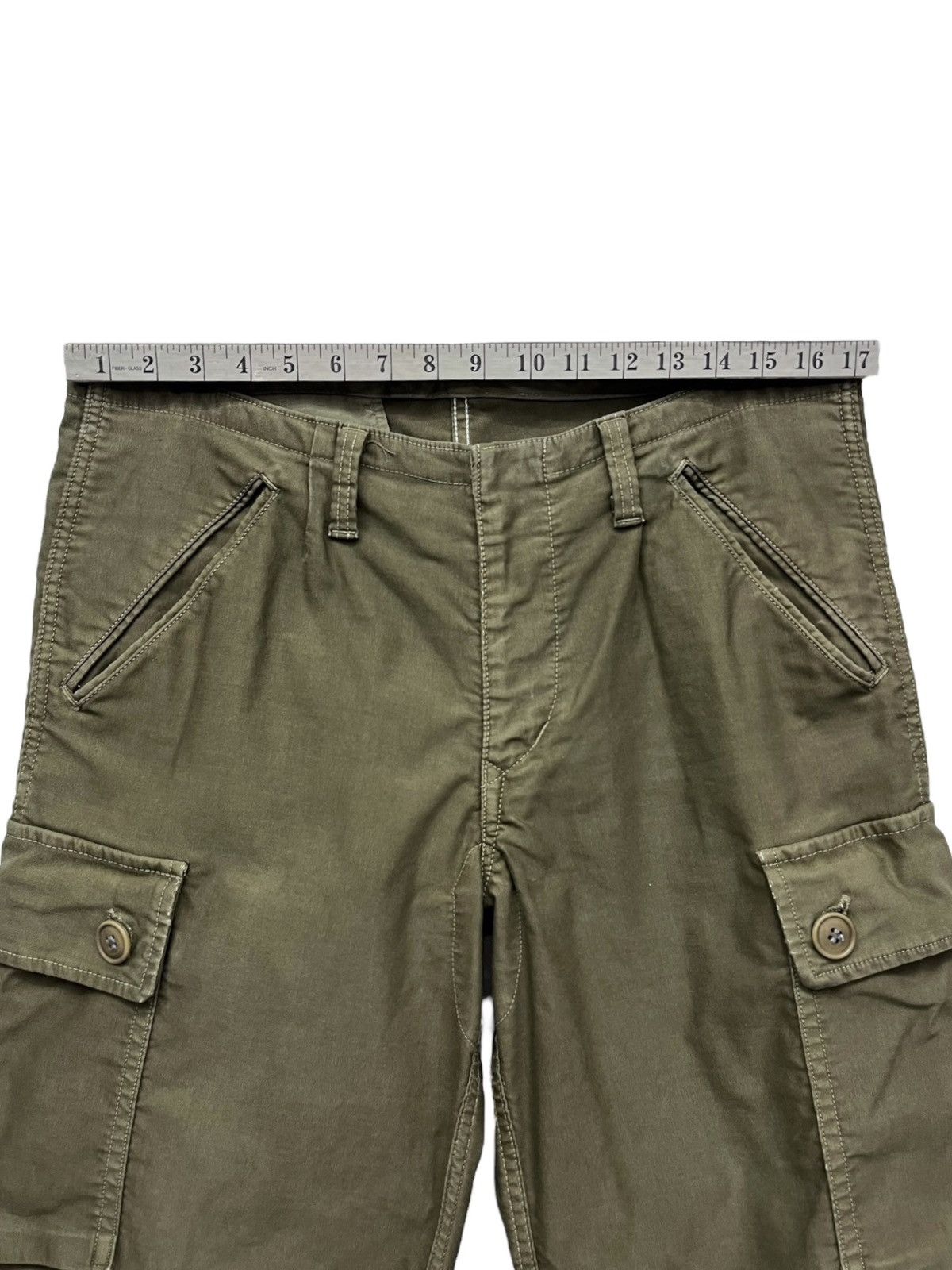 HOLLYWOOD RANCH MARKET HR MARKET Comfort Stretch Ctn Olive Drawstring Cargo Pants. Size US 34 / EU 50 - 11 Thumbnail