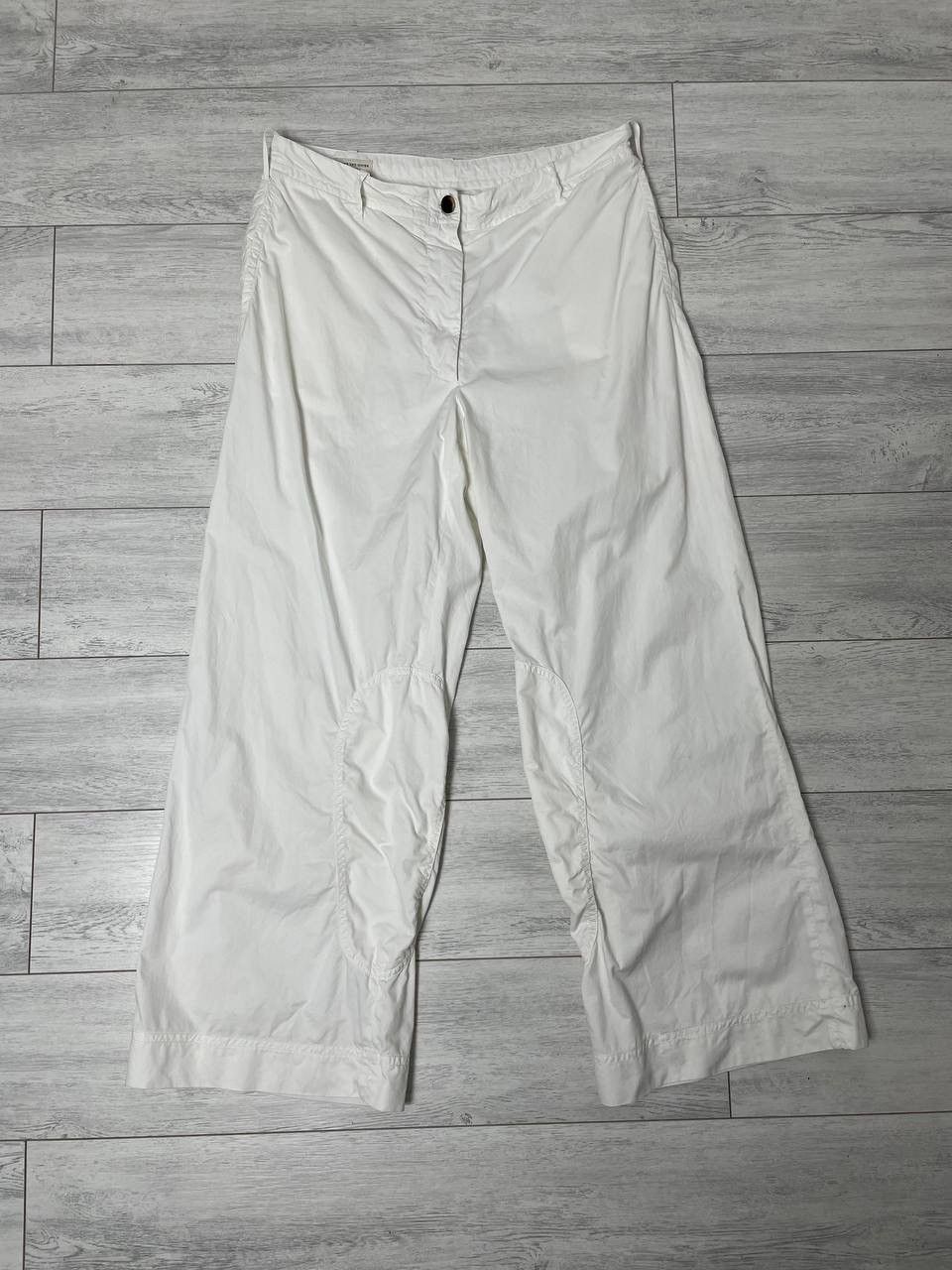 Dries Van Noten Dries Van Noten wide Pants White | Grailed