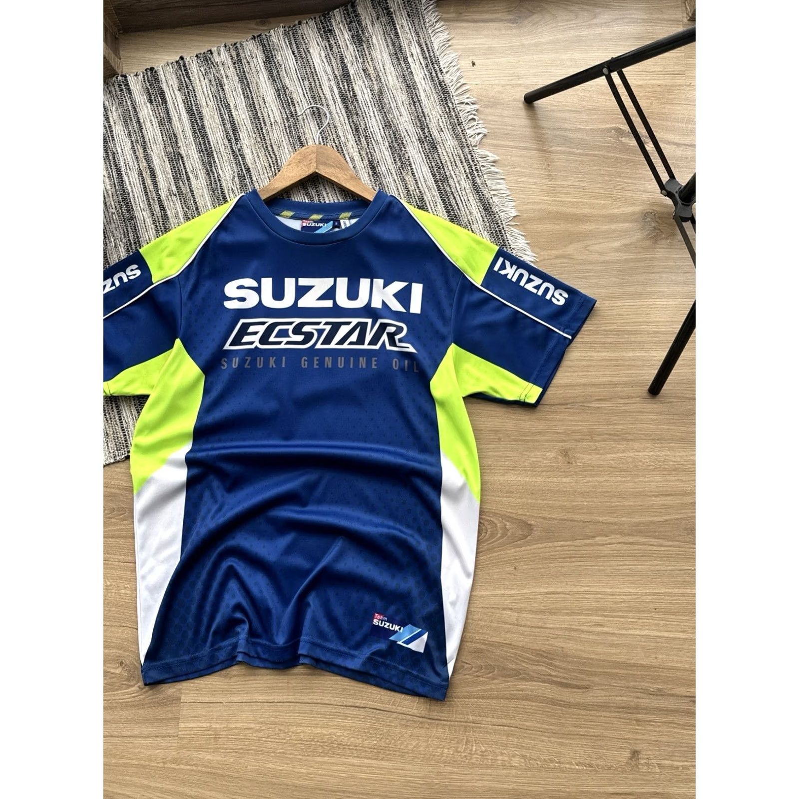 Vintage Suzuki Ecstar Racing Team T-Shirt Jersey Blue - Men S Size Jersey Short Sleeve 90s Retro Sports Car Official merchandise Size US S / EU 44-46 / 1 - 3 Thumbnail