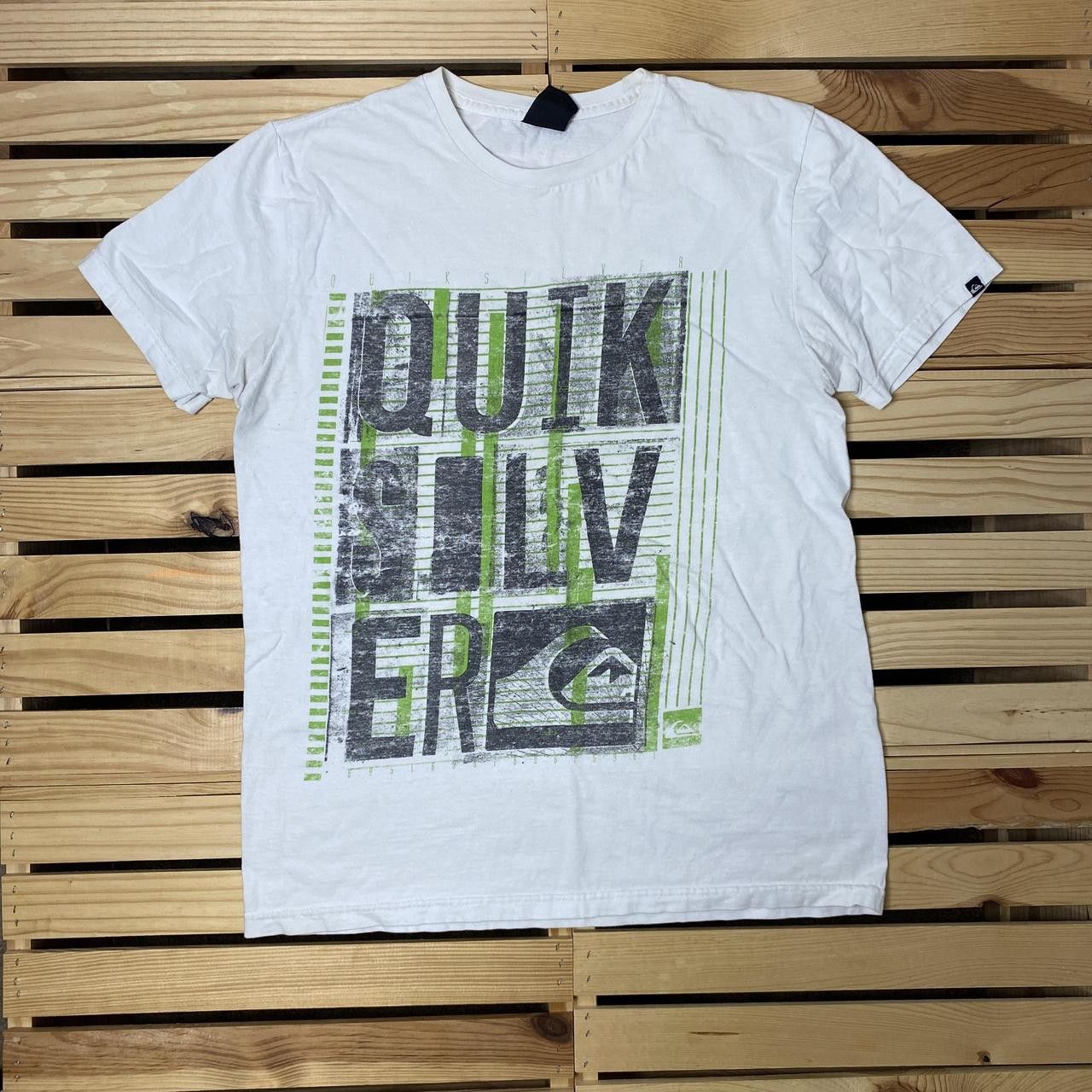 Quiksilver Vintage Quiksilver White Surf Tee Size Medium Size US M / EU 48-50 / 2 - 1 Thumbnail