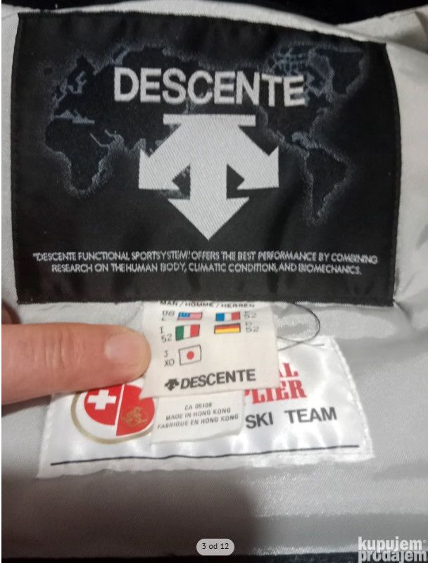 Descente DESCENTE ORIGINAL MEN SKI JACKET Size US L / EU 52-54 / 3 - 3 Thumbnail