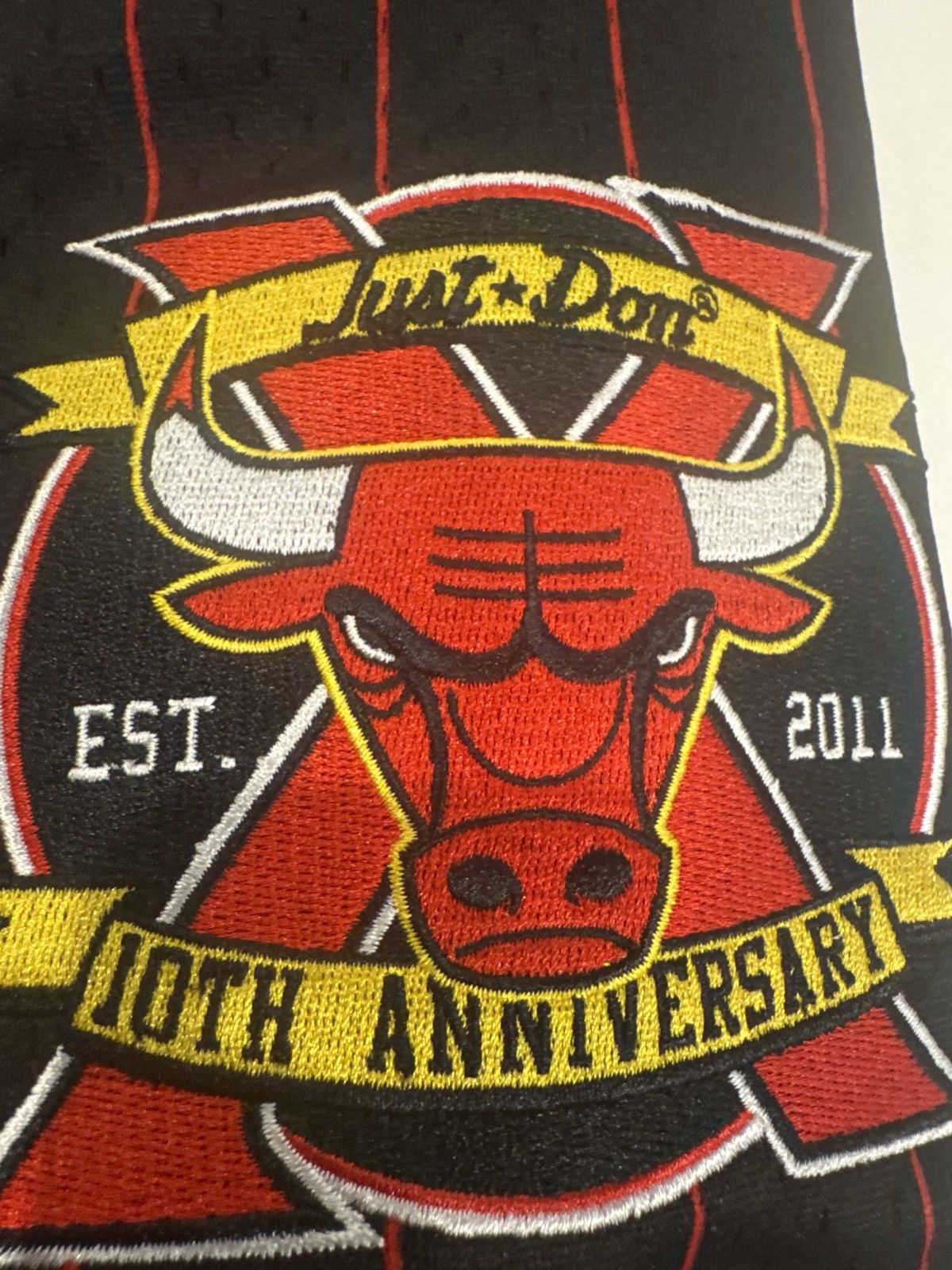 Just Don × Mitchell & Ness NBA JUST DON 10TH YEAR ANNIVERSARY SHORTS BULLS 1996 Size US 30 / EU 46 - 4 Thumbnail