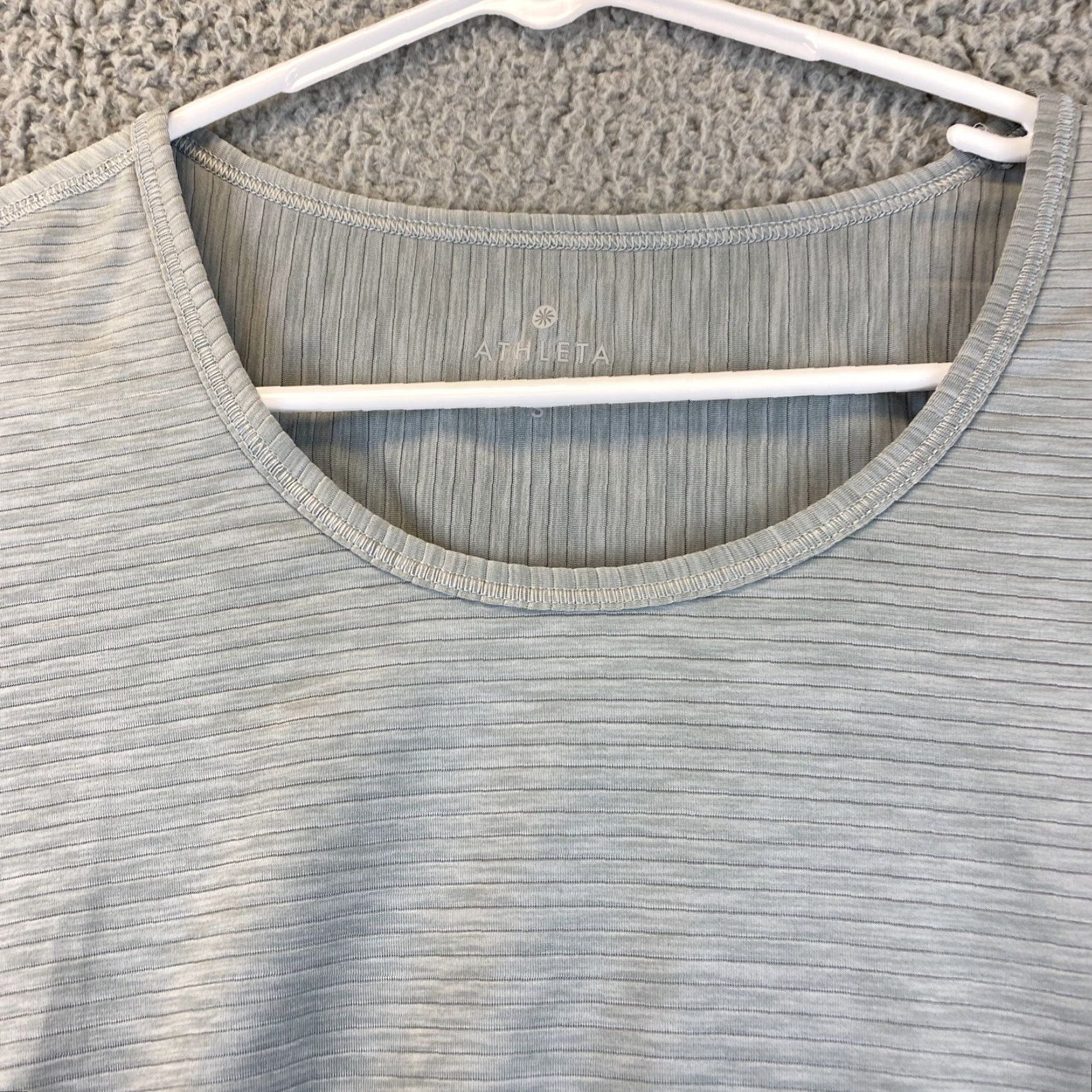 Athleta Athleta Seamless Long Sleeve Top S Women Yoga Workout Active Gray 53-15 Size S / US 4 / IT 40 - 2 Thumbnail
