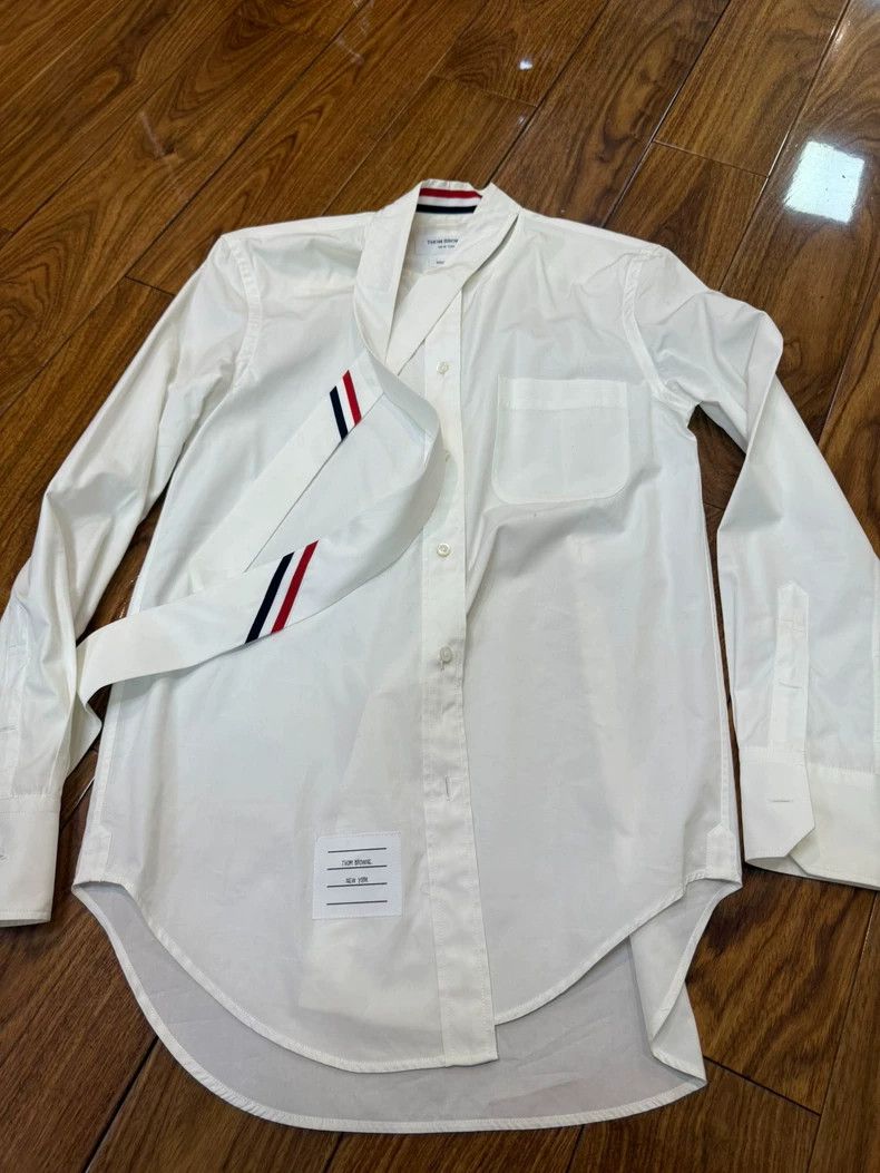 Thom Browne Thom Browne White shirt Size S / US 4 / IT 40 - 2 Thumbnail