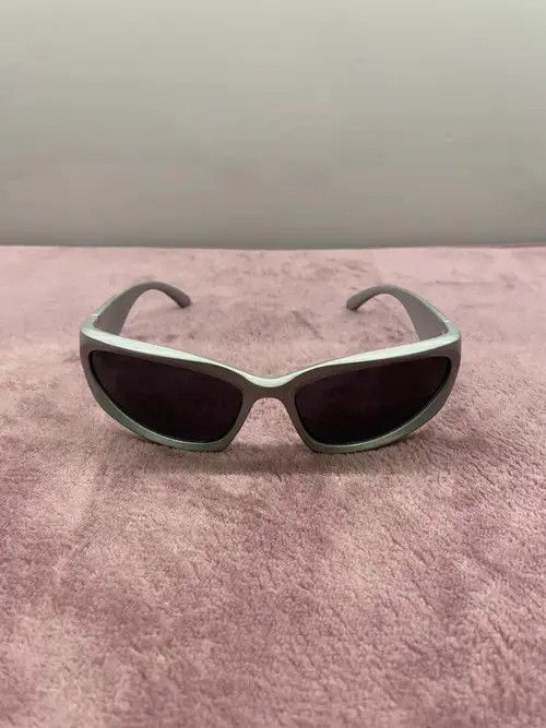 Electric Visual × Japanese Brand Vintage Silver and black Y2K glasses Sunglasses cyber Size ONE SIZE - 3 Thumbnail
