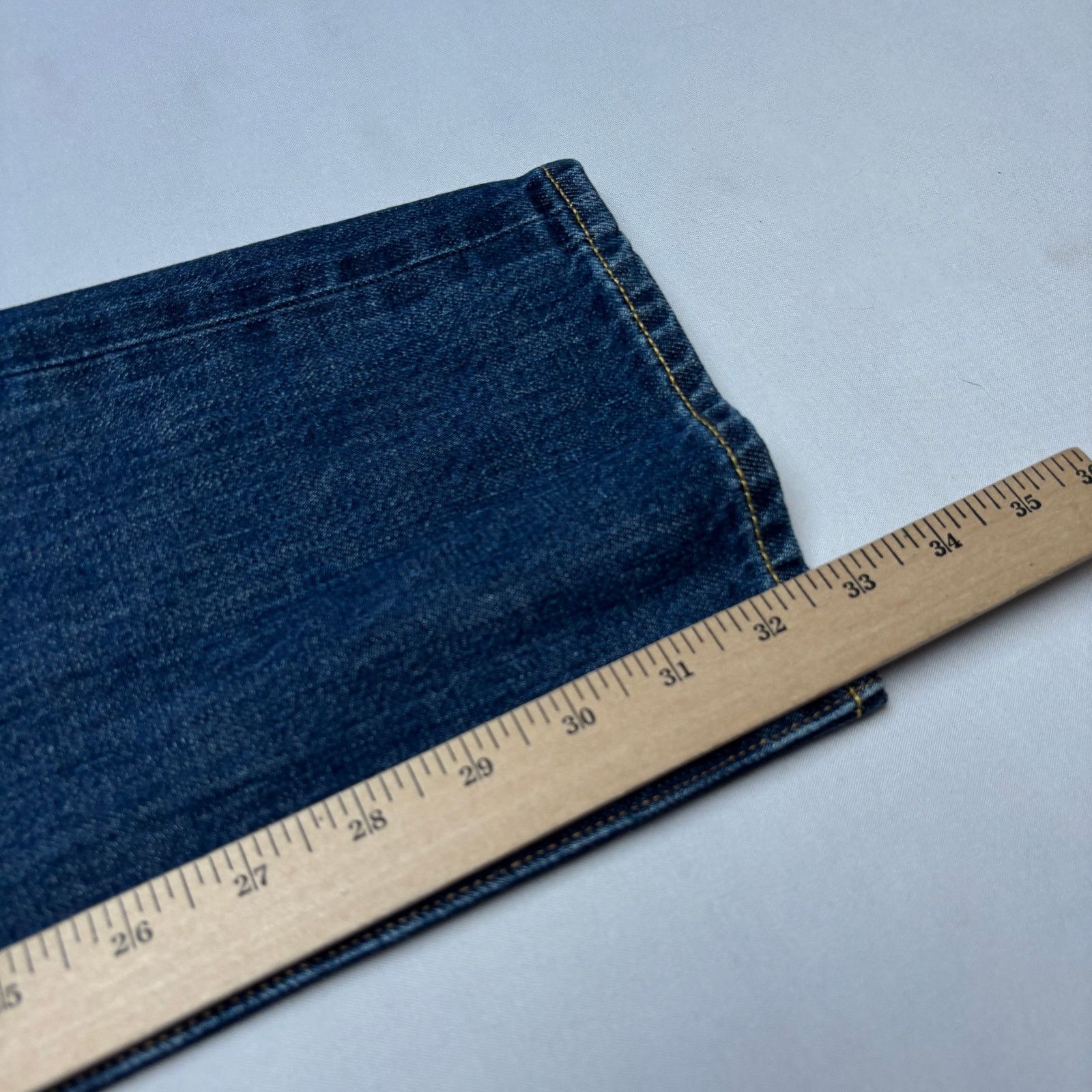 Sid Mashburn $325 Sid Mashburn Japanese Selvedge Deep Indigo Jeans 33x32 Size US 33 - 9 Thumbnail