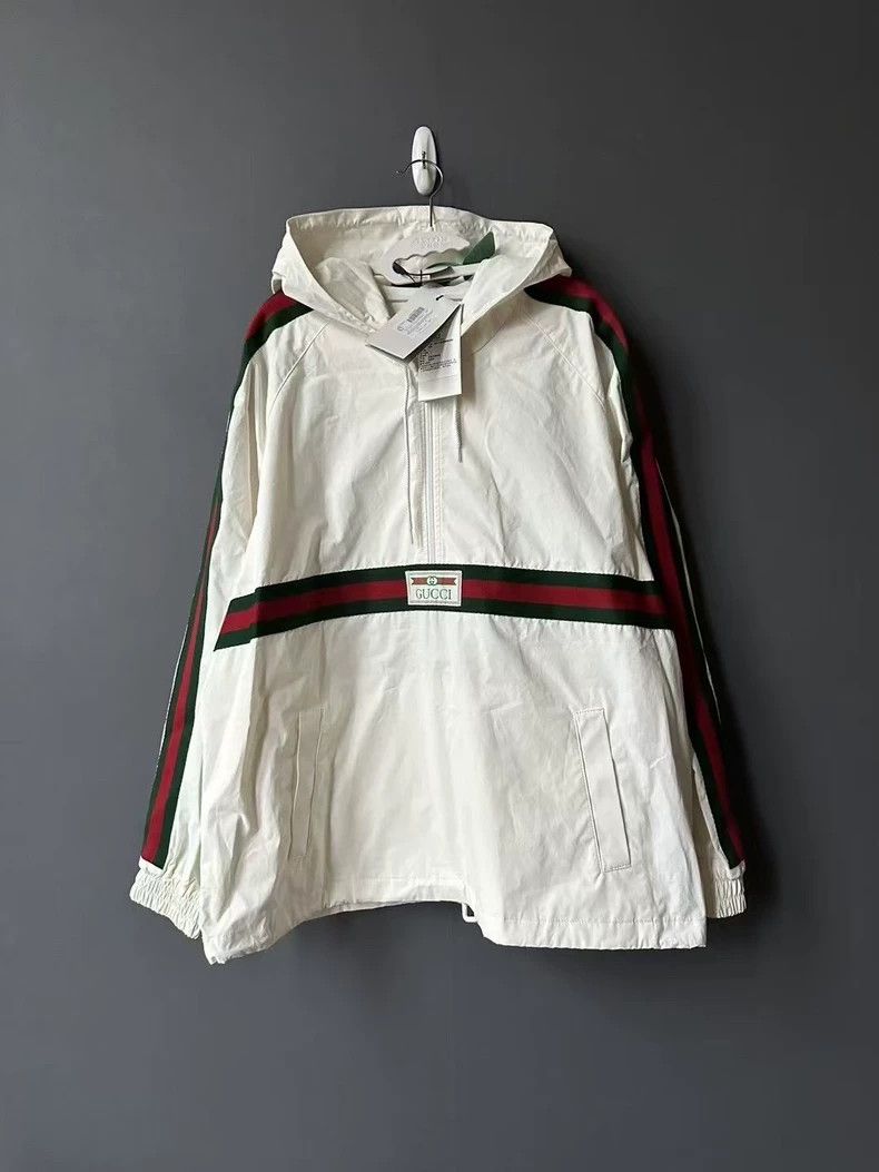 Gucci Gucci White half-zip windbreaker jacket 2501-Nextarrow Size US M / EU 48-50 / 2 - 1 Thumbnail