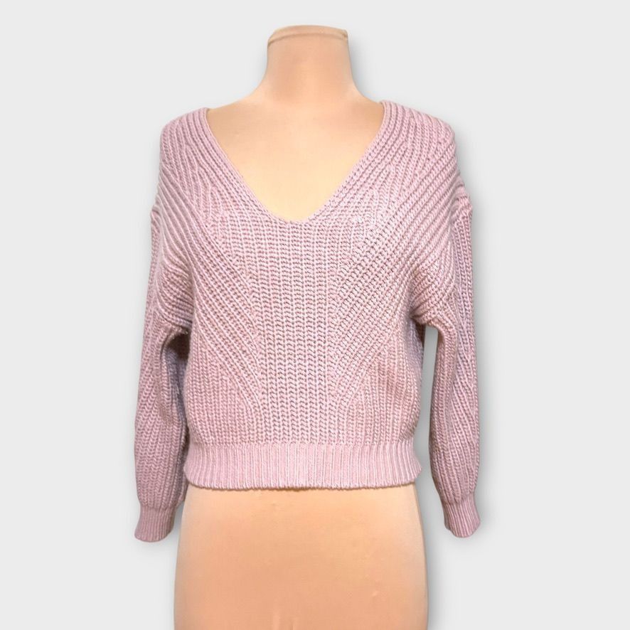 Anthropologie Maeve Anthropologie Ribbed Sweater XXS Blush Mauve Knit Boho Size XXS / US 00 / IT 34 - 2 Thumbnail