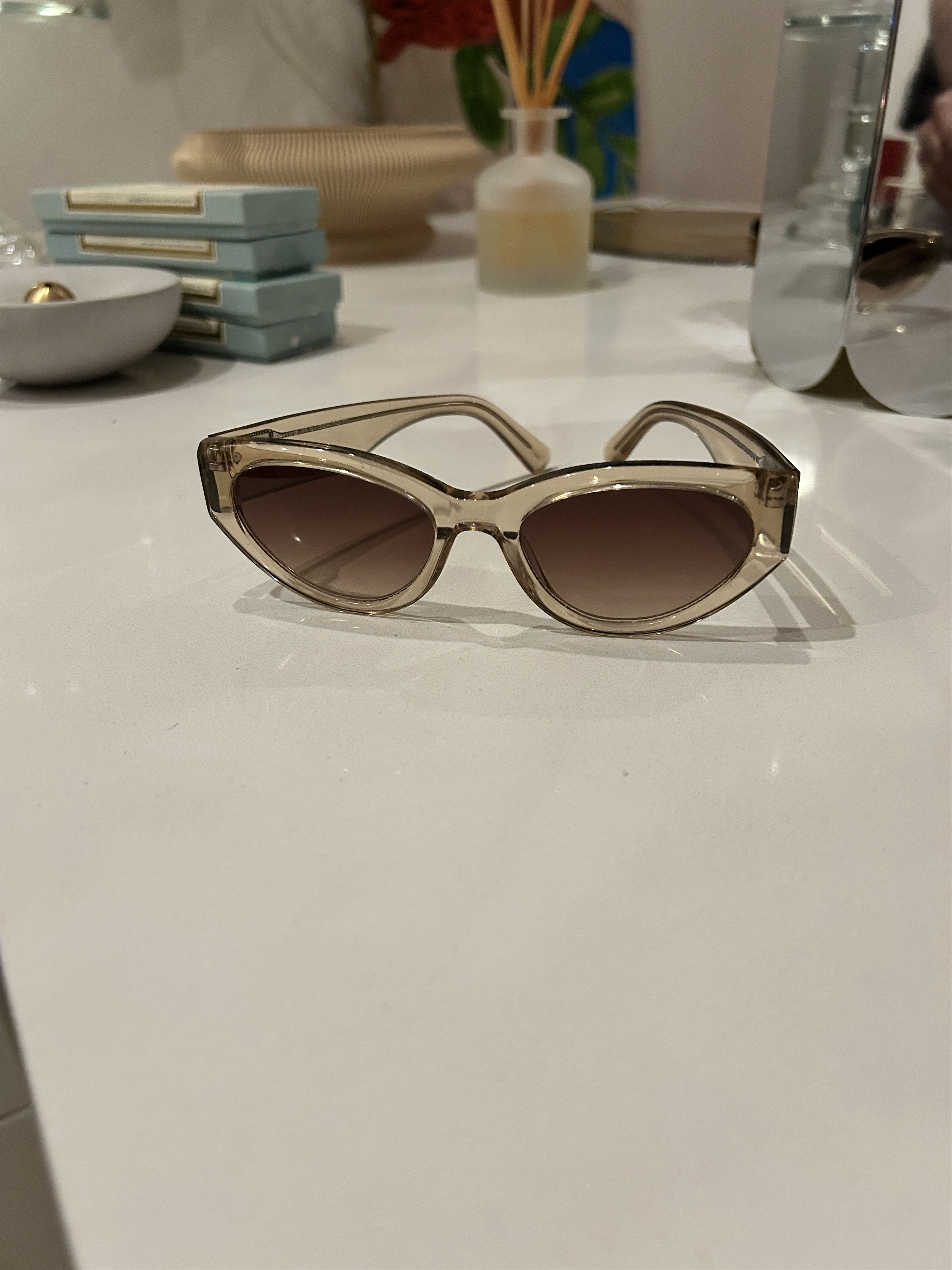 CHIMI CHIMI Clear/Light Brown sunglasses Size ONE SIZE - 1 Thumbnail