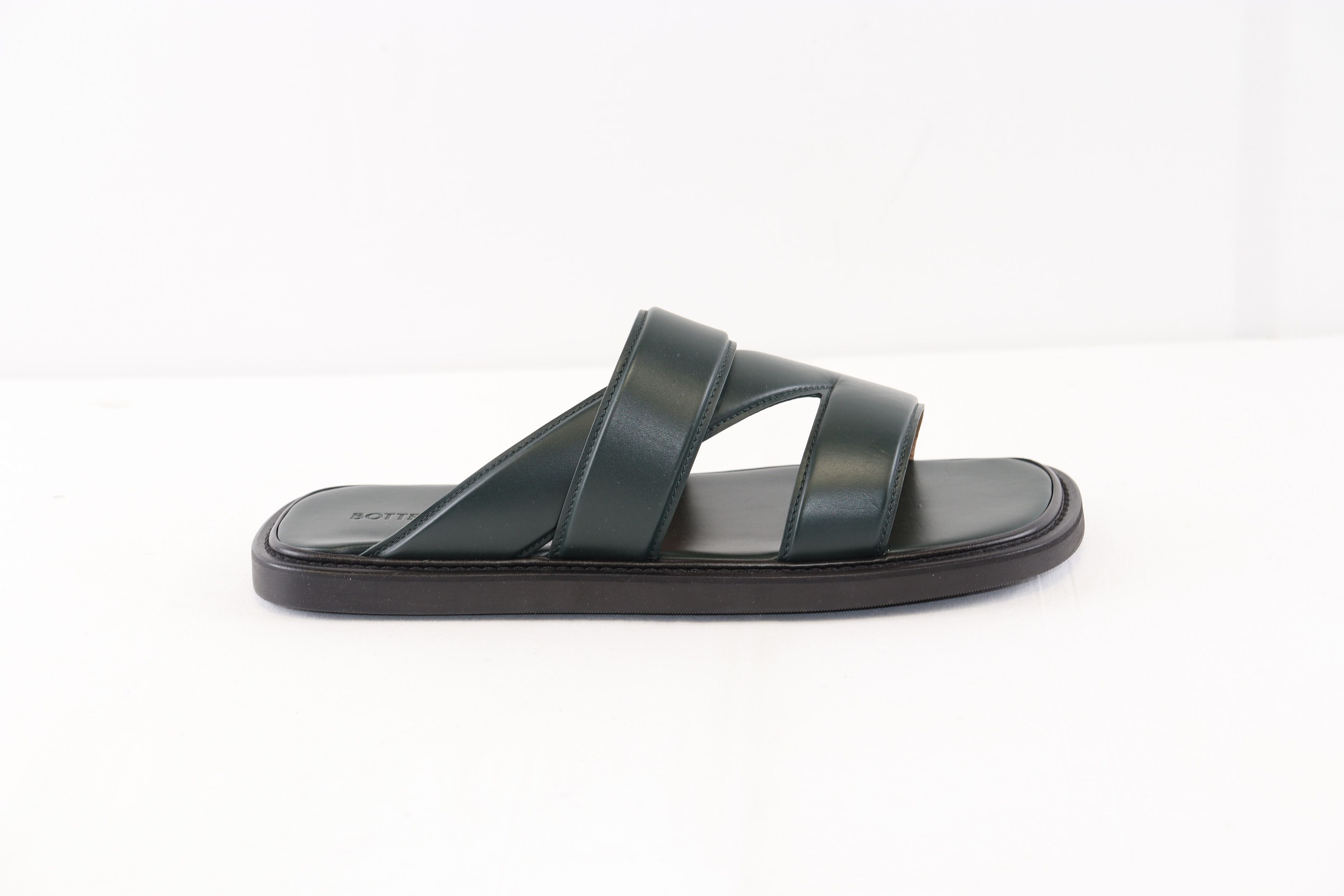 Bottega Veneta o1rshd1 Vienna Calf Band Sandal in Inkwell Size US 9 / EU 42 - 4 Thumbnail