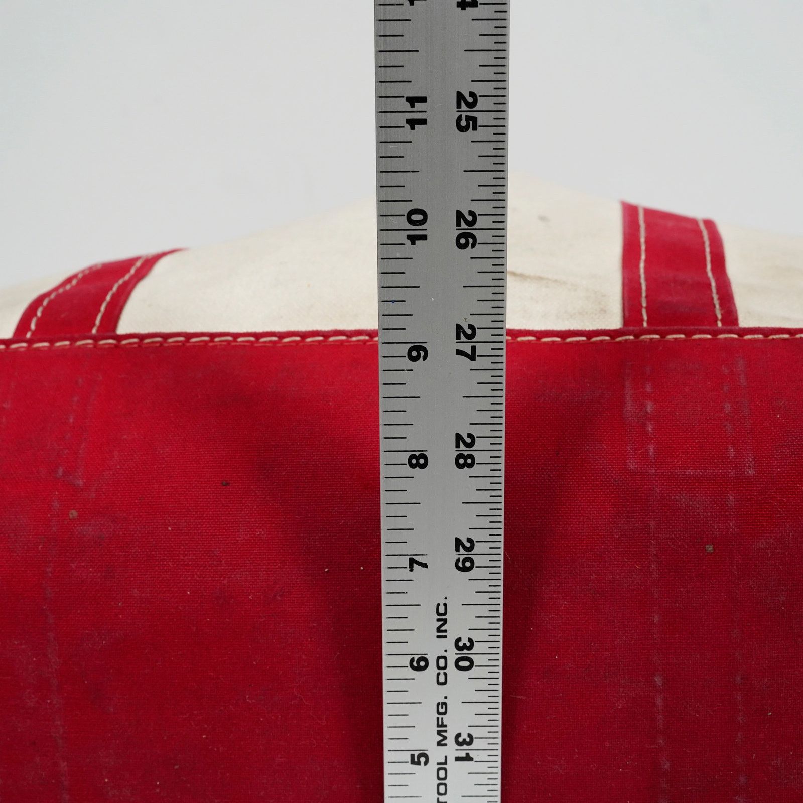 L.L. Bean Vintage 1980s L.L. Bean Boat and Tote Canvas Bag USA Rare Size ONE SIZE - 17 Thumbnail
