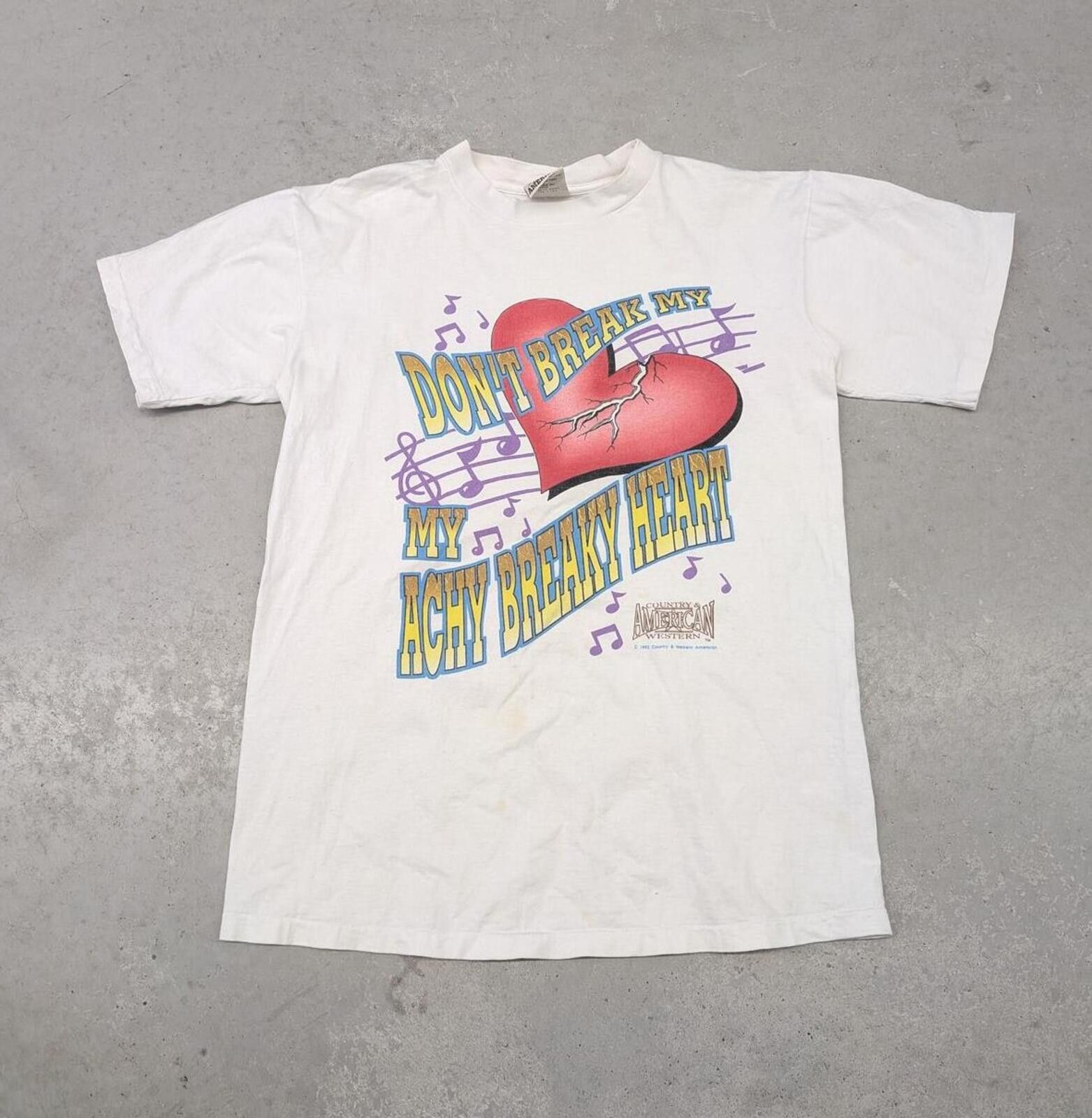 Vintage Vintage Achy Breaky Heart Billy Ray Cyrus Western T-shirt Size US L / EU 52-54 / 3 - 1 Thumbnail