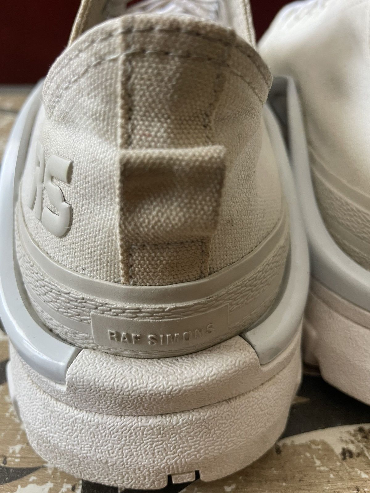 Adidas × Raf Simons Raf Simons x Adidas New Runner Talc Size US 12 / EU 45 - 8 Thumbnail