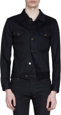 Ysl saint laurent black denim jacket