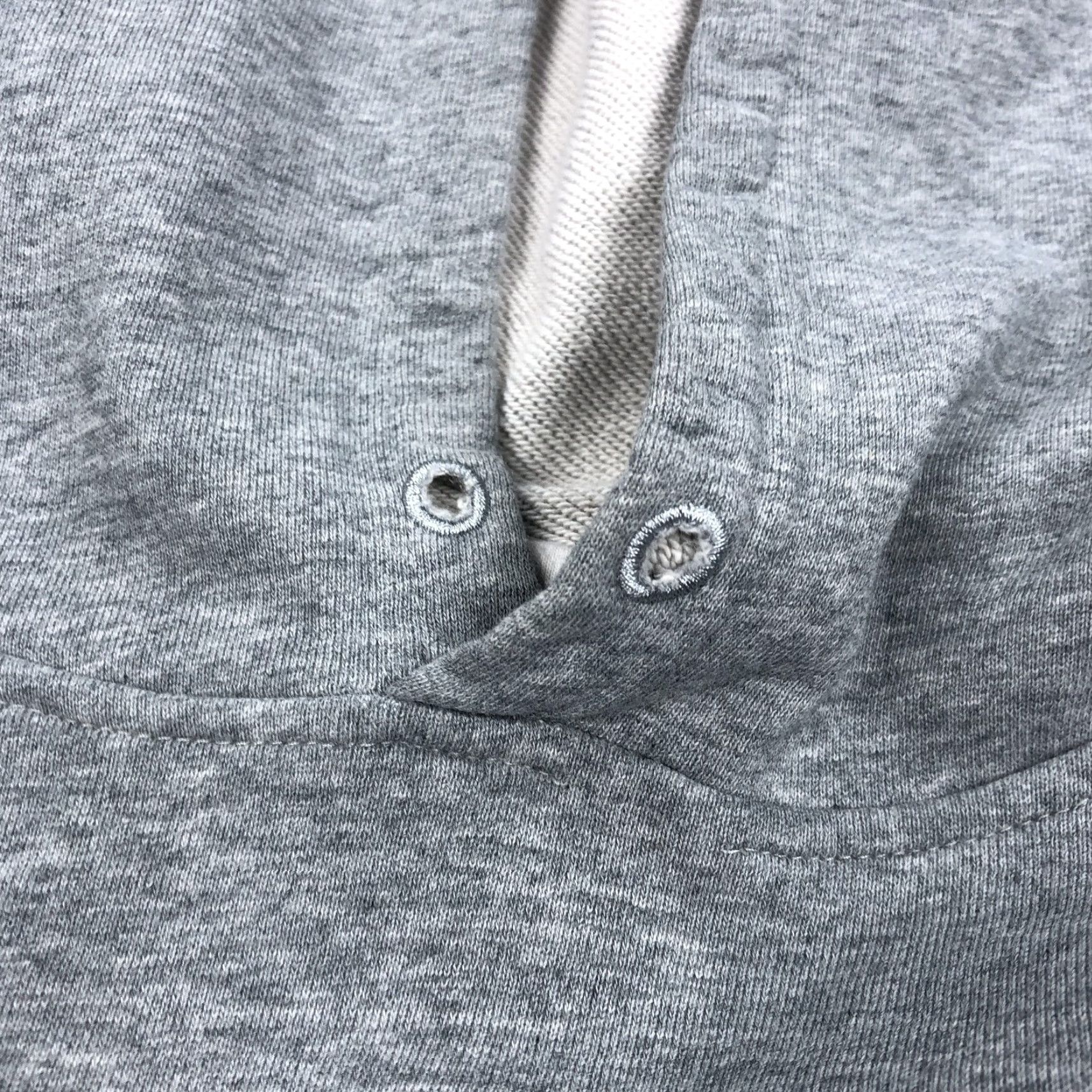 Vintage BYLT Core Hoodie Mens L Grey Pullover Hoodie 100% Cotton Ribbed Hem Cuffs Pockets Fleece Eyelets Modern Classic Casual Everyday Sweatshirt Size US L / EU 52-54 / 3 - 3 Thumbnail