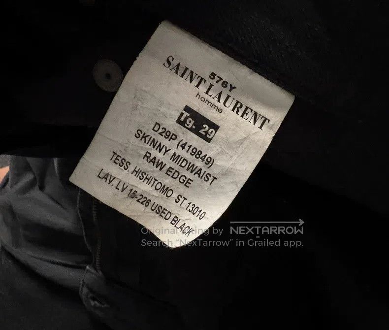 Saint Laurent Paris Saint Laurent Paris Frayed Hem Pants Size US 29 - 4 Thumbnail